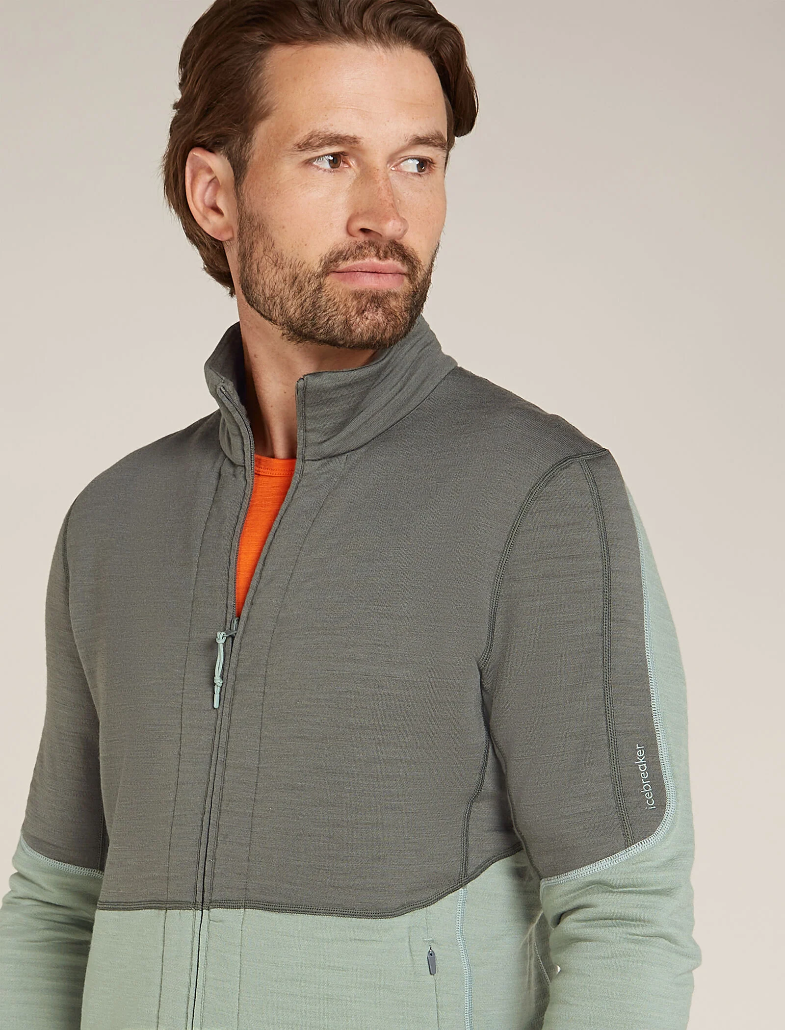 Men's Merino 400 RealFleece™ Descender Long Sleeve Zip Jacket - Image 9