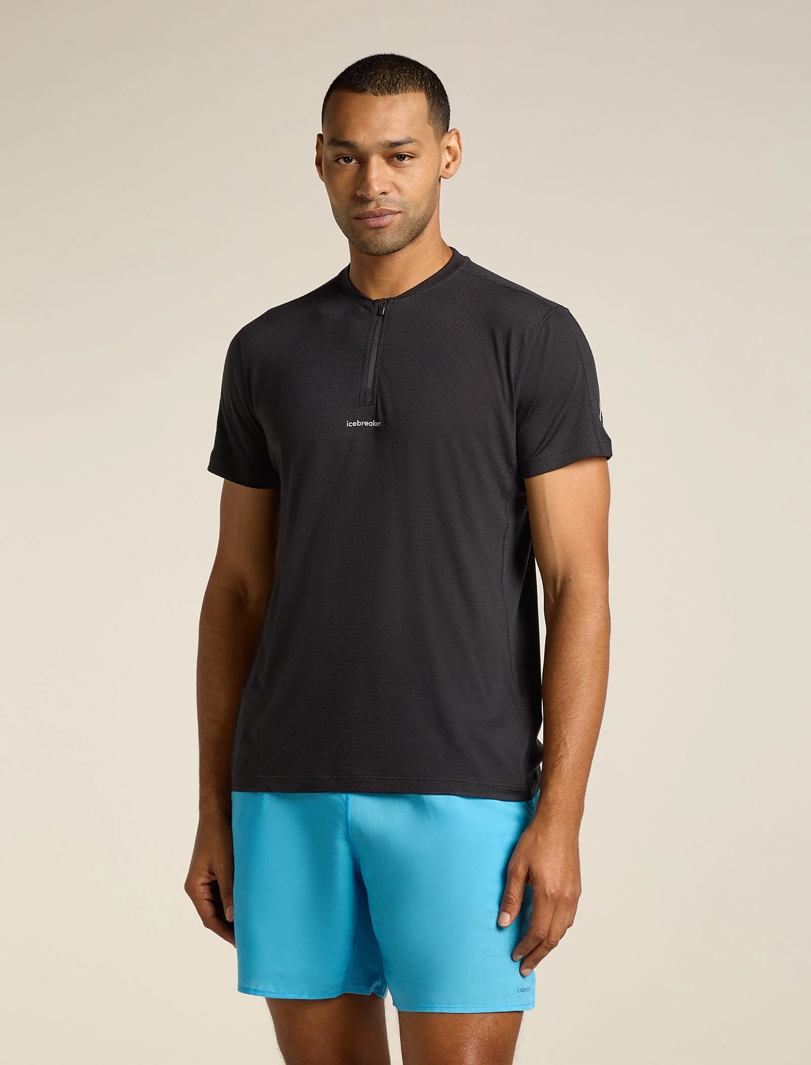 Men's Merino Blend 125 Cool-Lite™ Speed Short Sleeve Quarter Zip Top