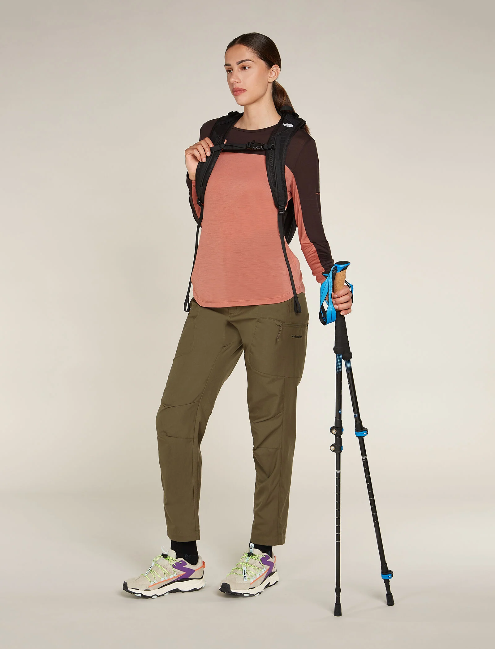 Women's Merino Blend 125 Cool-Lite⢠Sphere Long Sleeve T-Shirt Colour Block - Image 4