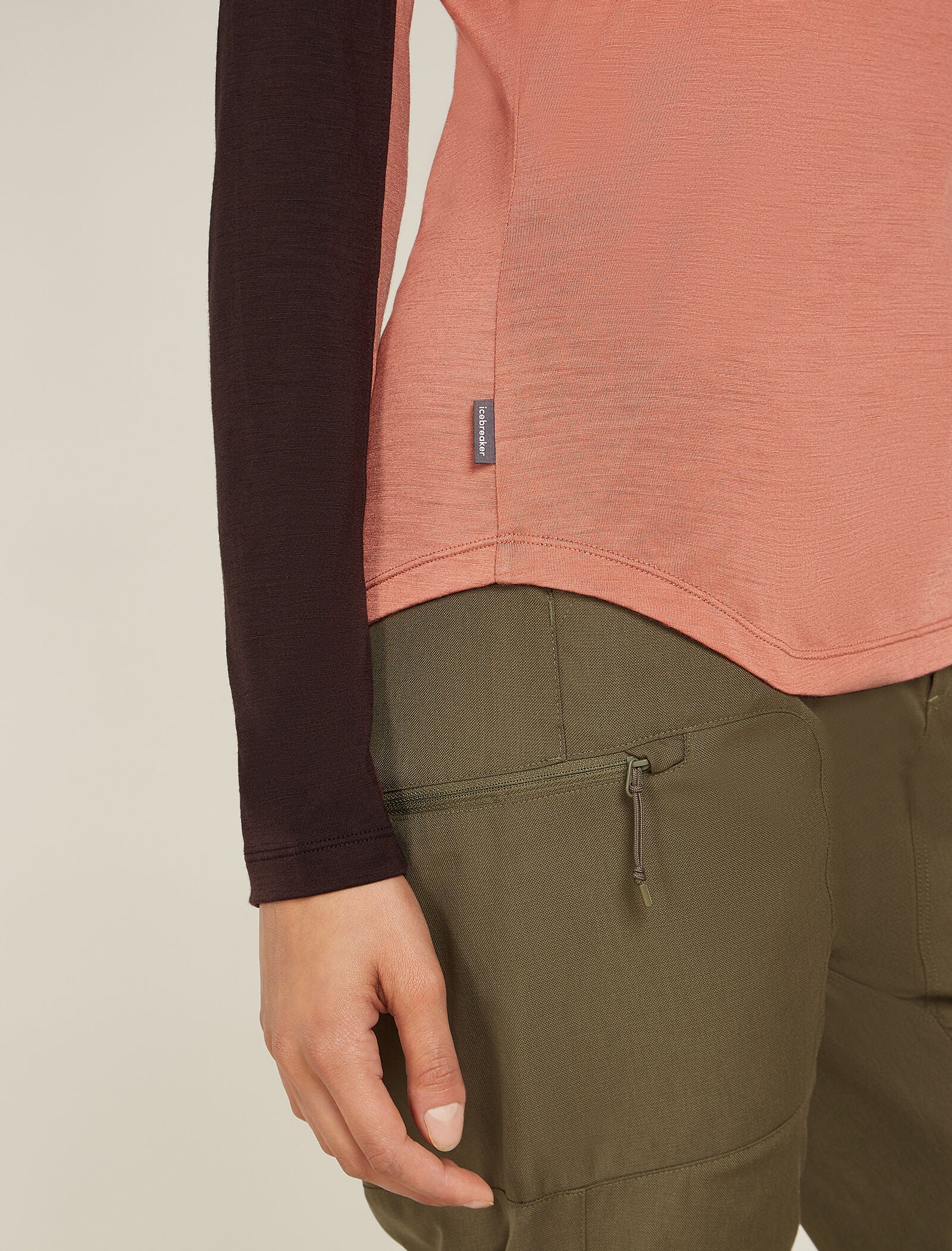 Women's Merino Blend 125 Cool-Lite⢠Sphere Long Sleeve T-Shirt Colour Block - Image 5