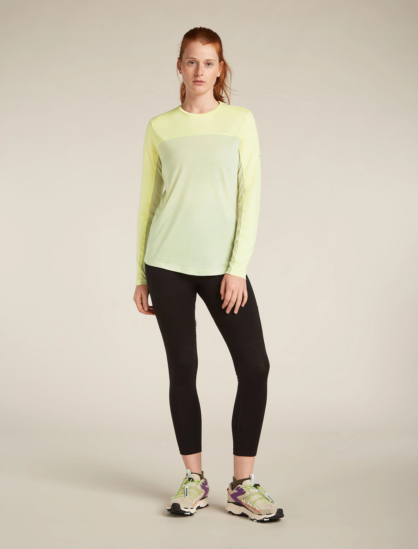 Women's Merino Blend 125 Cool-Lite⢠Sphere Long Sleeve T-Shirt Colour Block - Image 3