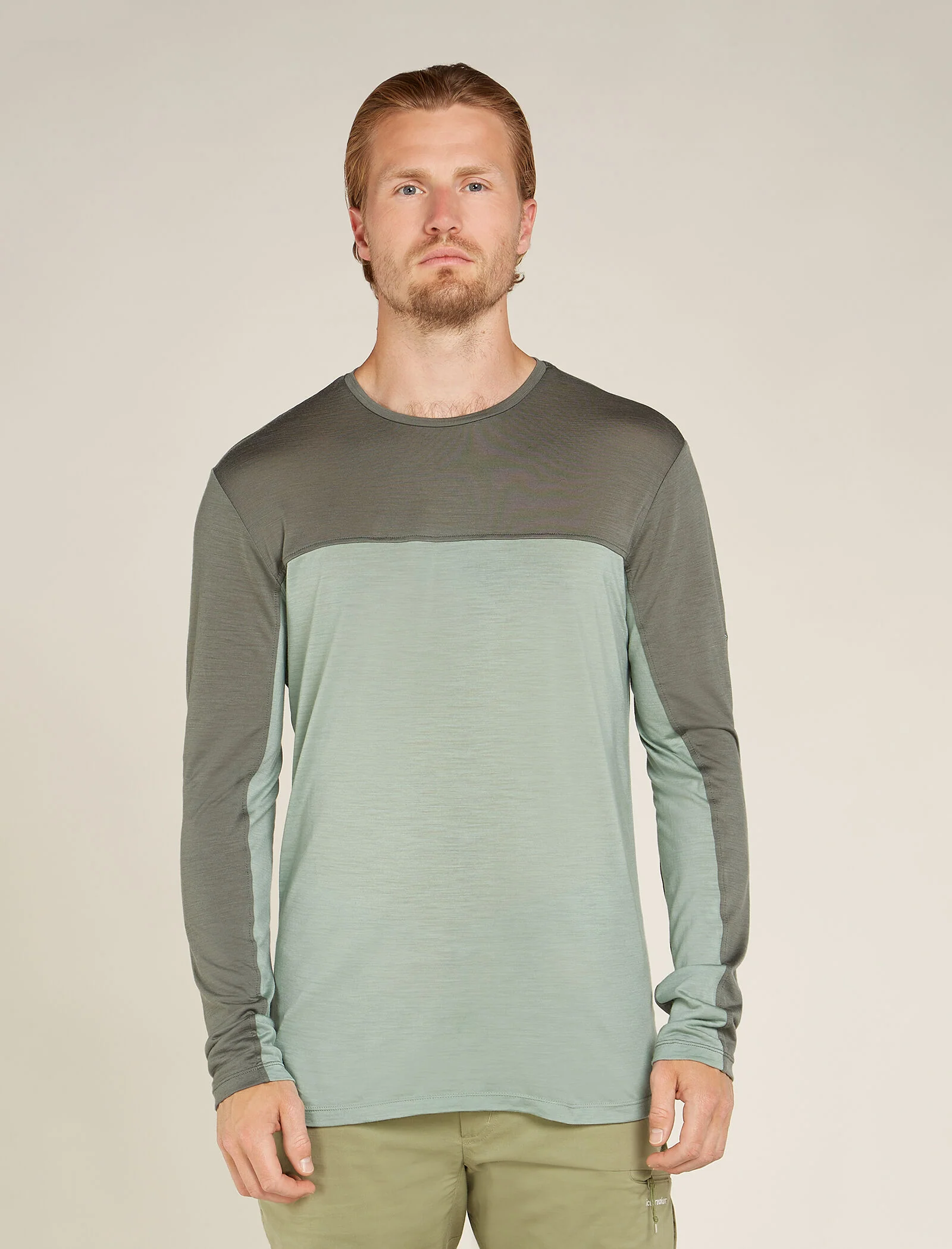 Men's Merino Blend 125 Cool-Lite⢠Sphere Long Sleeve T-Shirt Colour Block