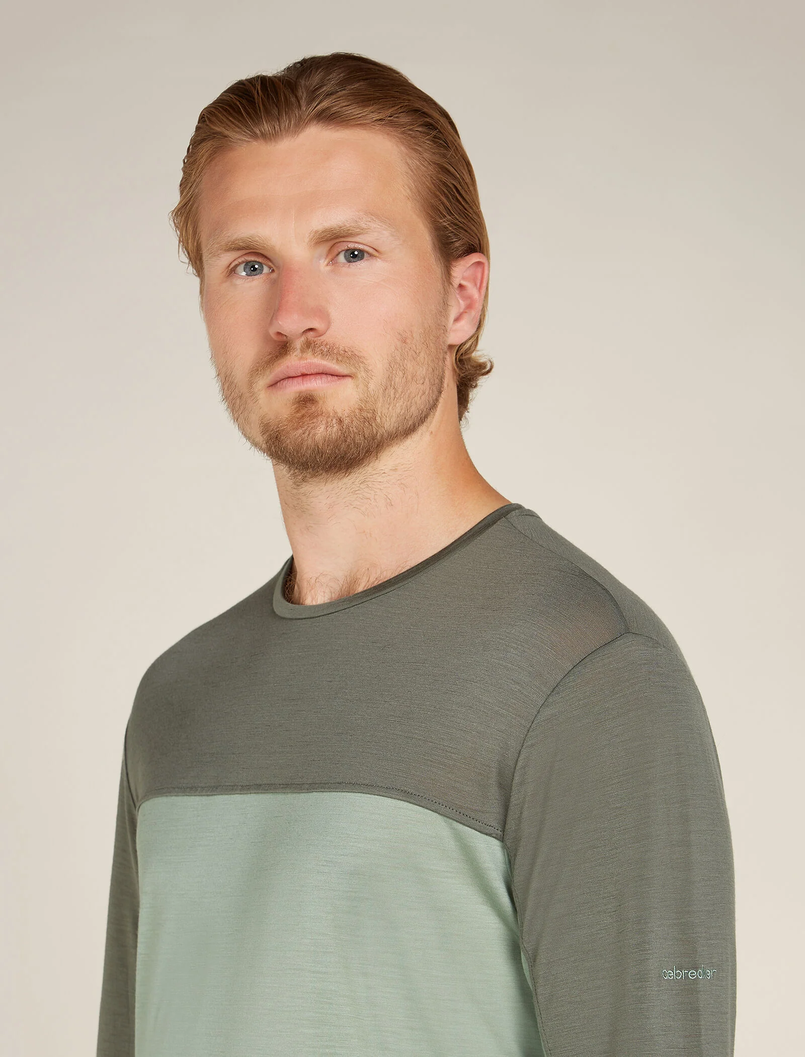 Men's Merino Blend 125 Cool-Lite⢠Sphere Long Sleeve T-Shirt Colour Block - Image 6