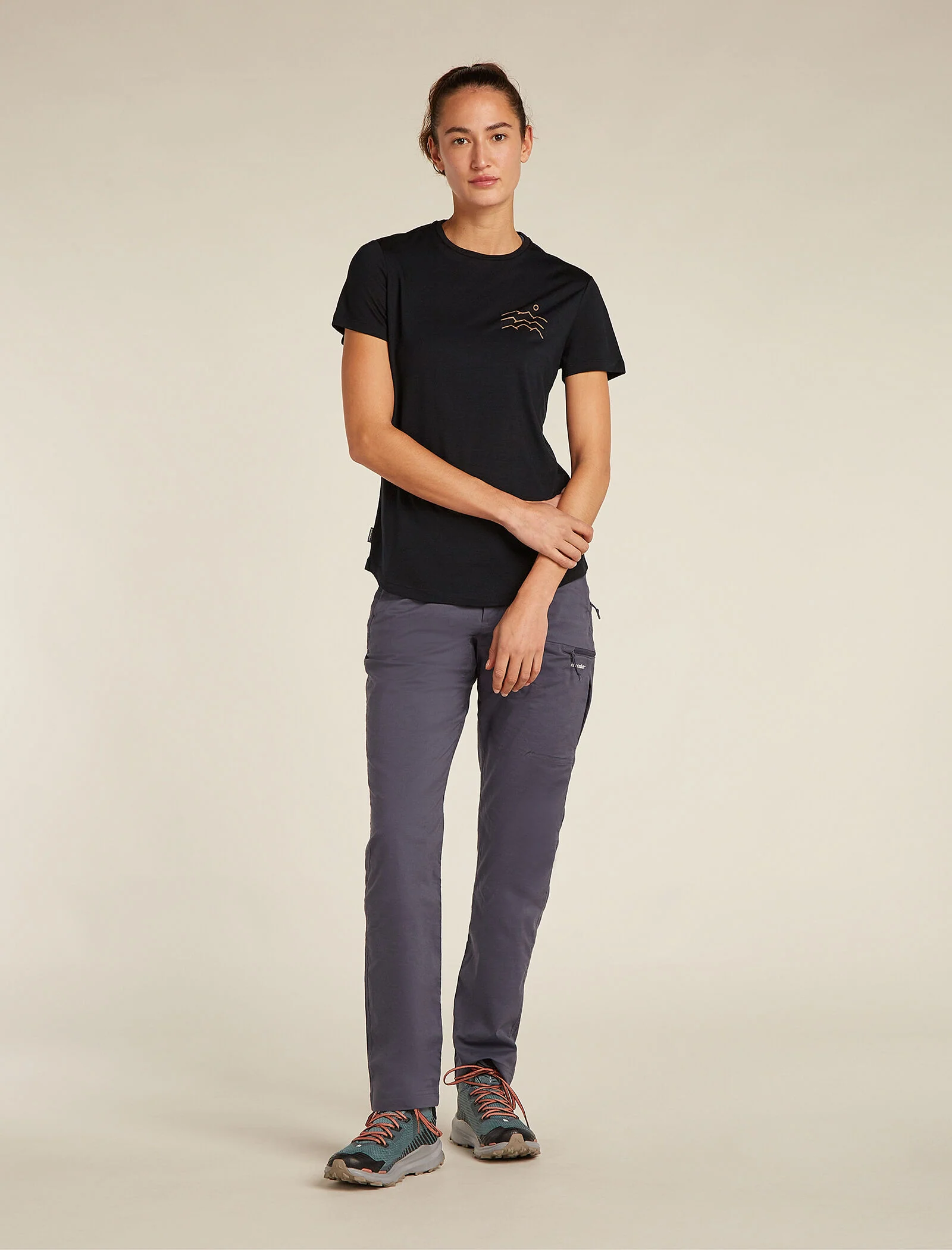 Women's Merino Blend 125 Cool-Lite⢠Sphere Short Sleeve T-Shirt Across the Peaks - Image 3