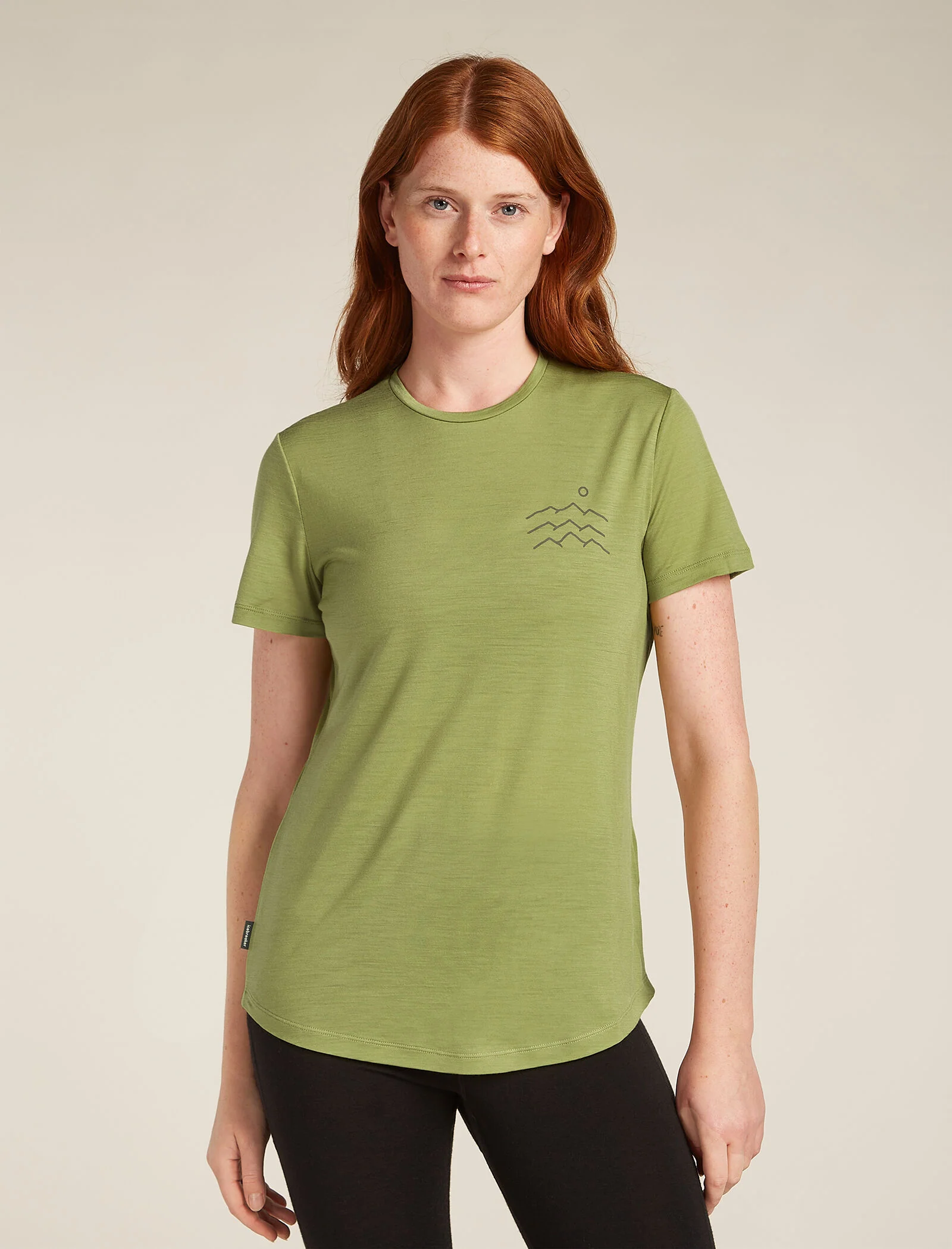 Women's Merino Blend 125 Cool-Lite™ Sphere Short Sleeve T-Shirt Across the Peaks