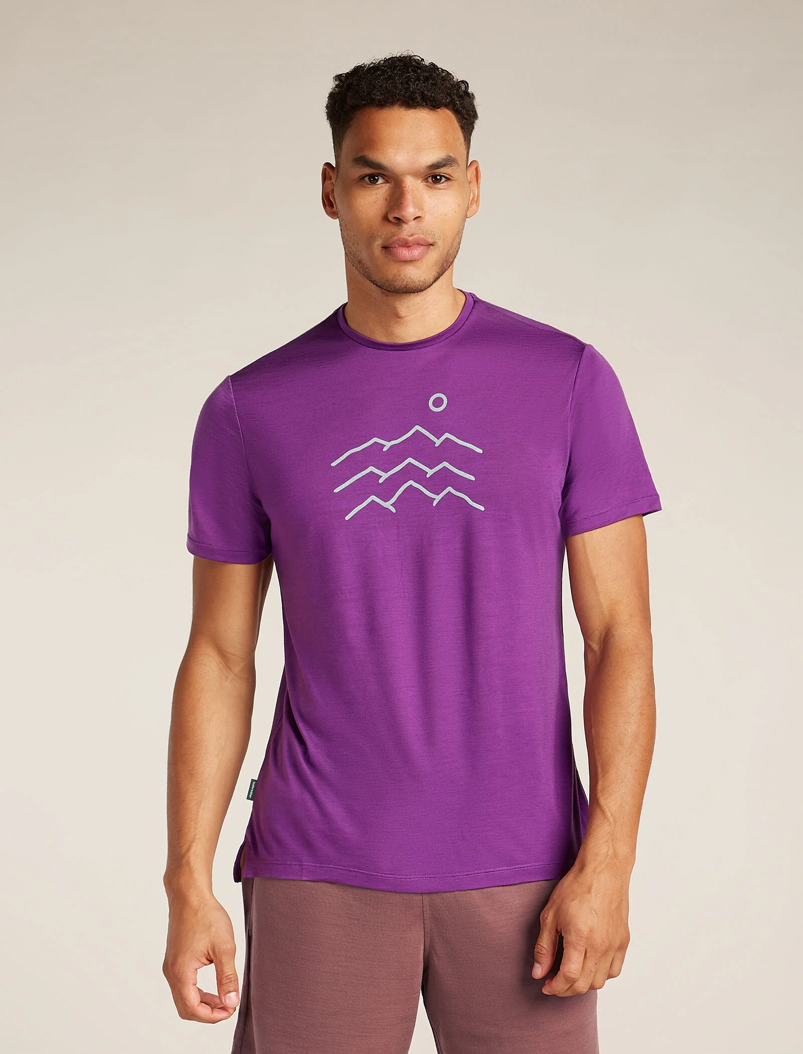 Men's Merino Blend 125 Cool-Lite⢠Sphere Short Sleeve T-Shirt Across the Peaks