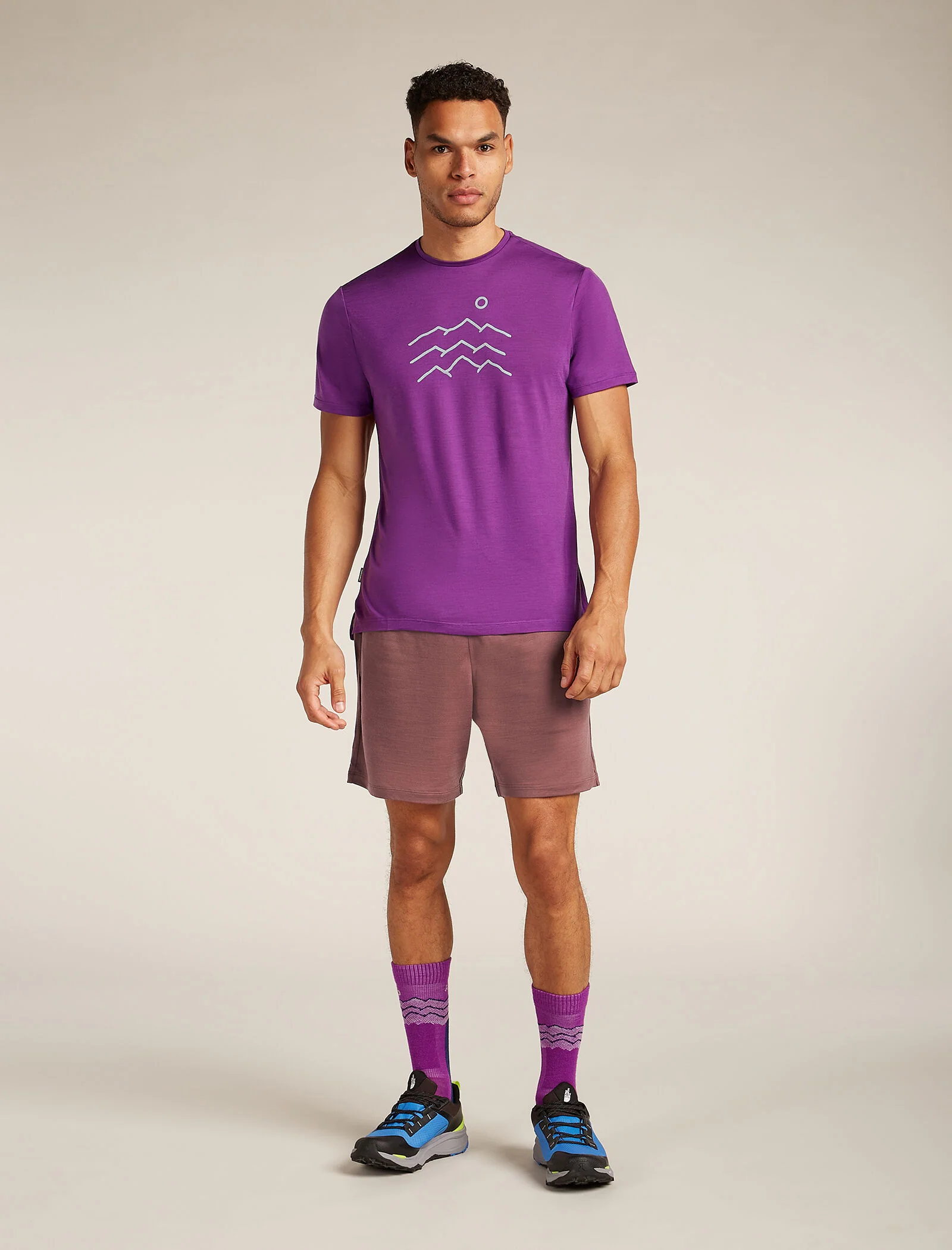Men's Merino Blend 125 Cool-Lite⢠Sphere Short Sleeve T-Shirt Across the Peaks - Image 3