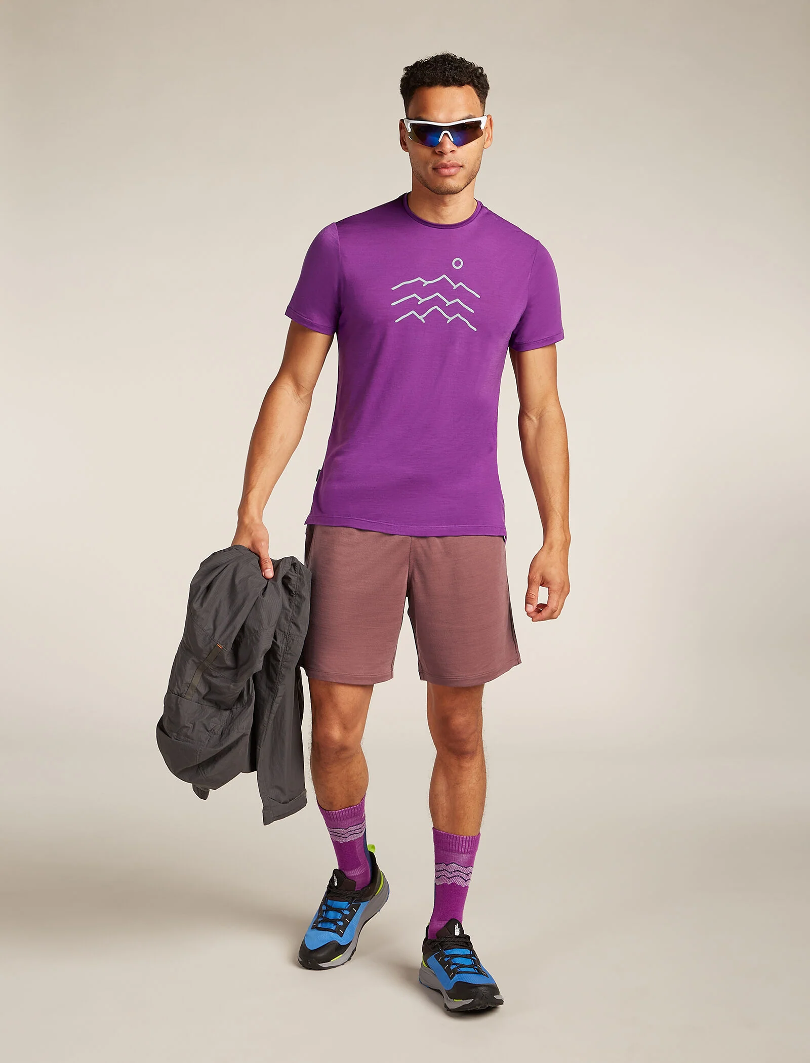 Men's Merino Blend 125 Cool-Lite⢠Sphere Short Sleeve T-Shirt Across the Peaks - Image 4