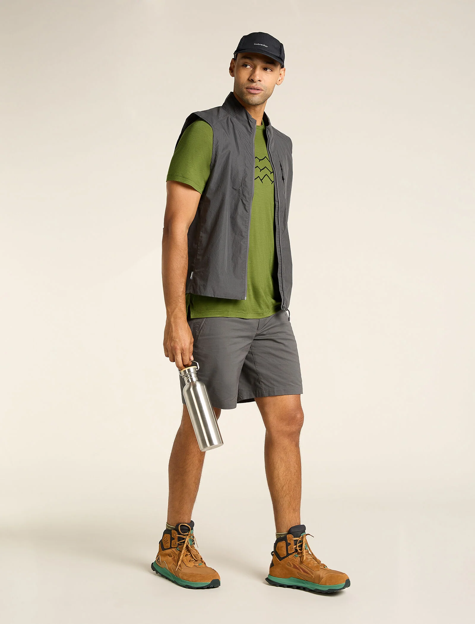 Men's Merino Blend 125 Cool-Lite™ Sphere Short Sleeve T-Shirt Across the Peaks - Image 4
