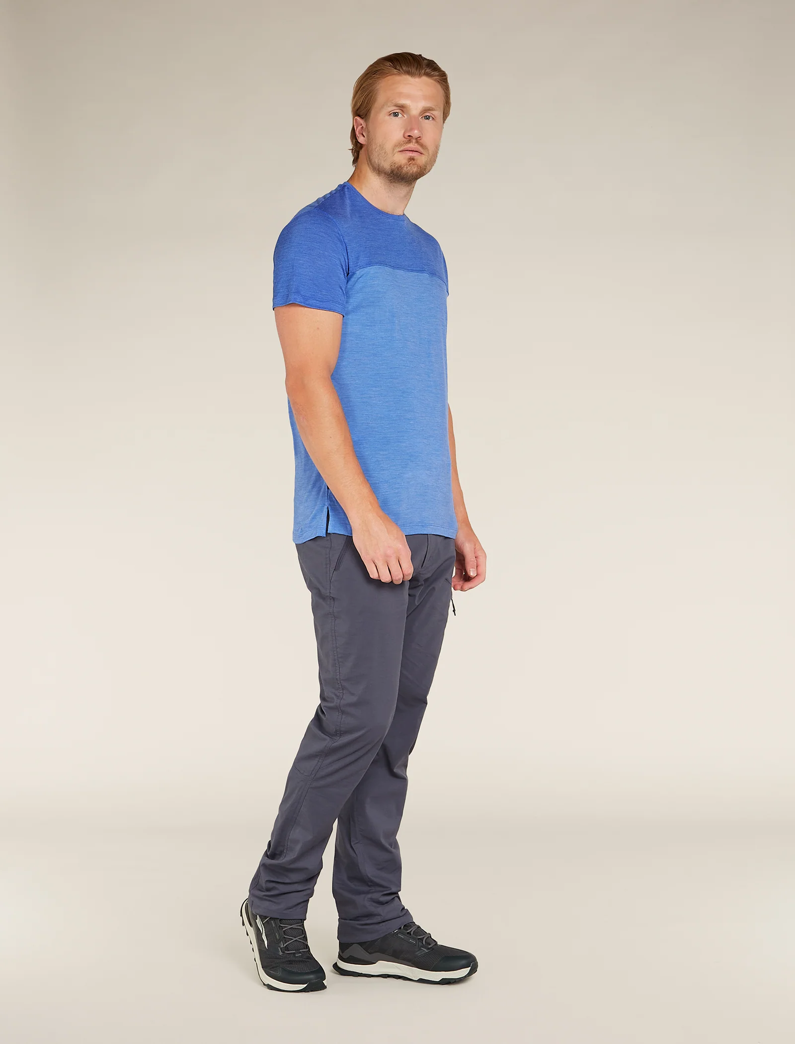 Men's Merino Blend 125 Cool-Lite⢠Sphere Short Sleeve T-Shirt Colour Block - Image 3