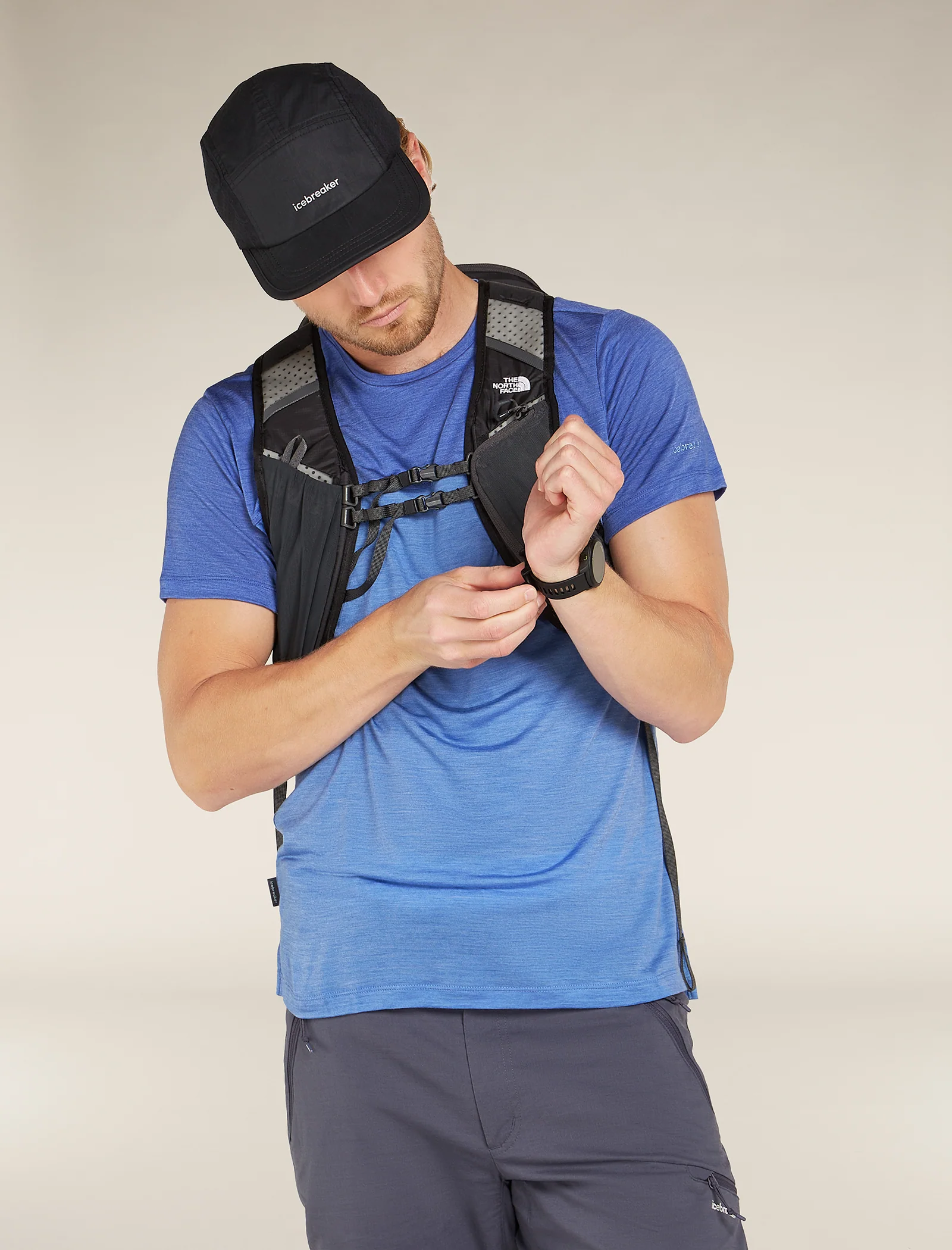 Men's Merino Blend 125 Cool-Lite⢠Sphere Short Sleeve T-Shirt Colour Block - Image 4