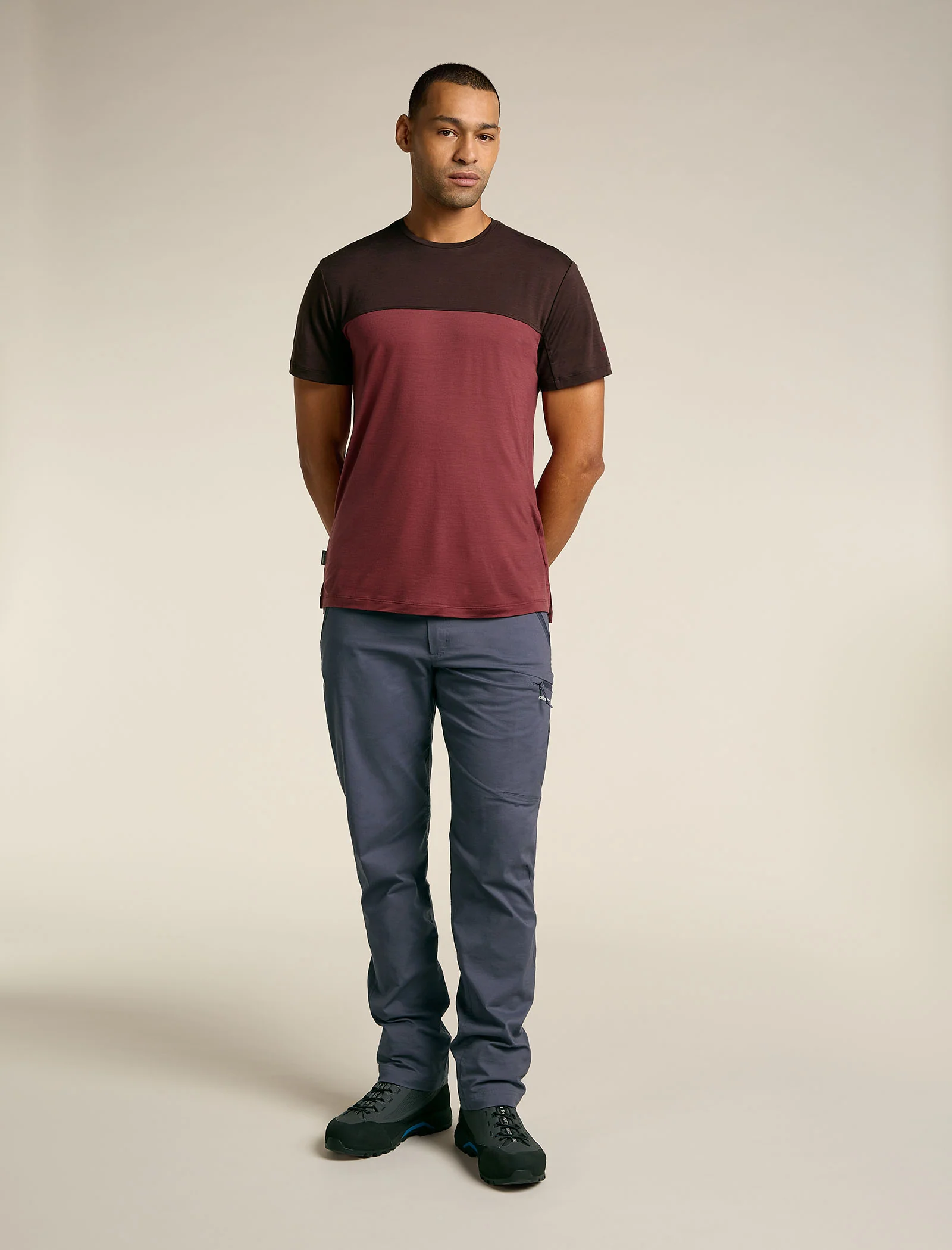 Men's Merino Blend 125 Cool-Lite⢠Sphere Short Sleeve T-Shirt Colour Block - Image 3