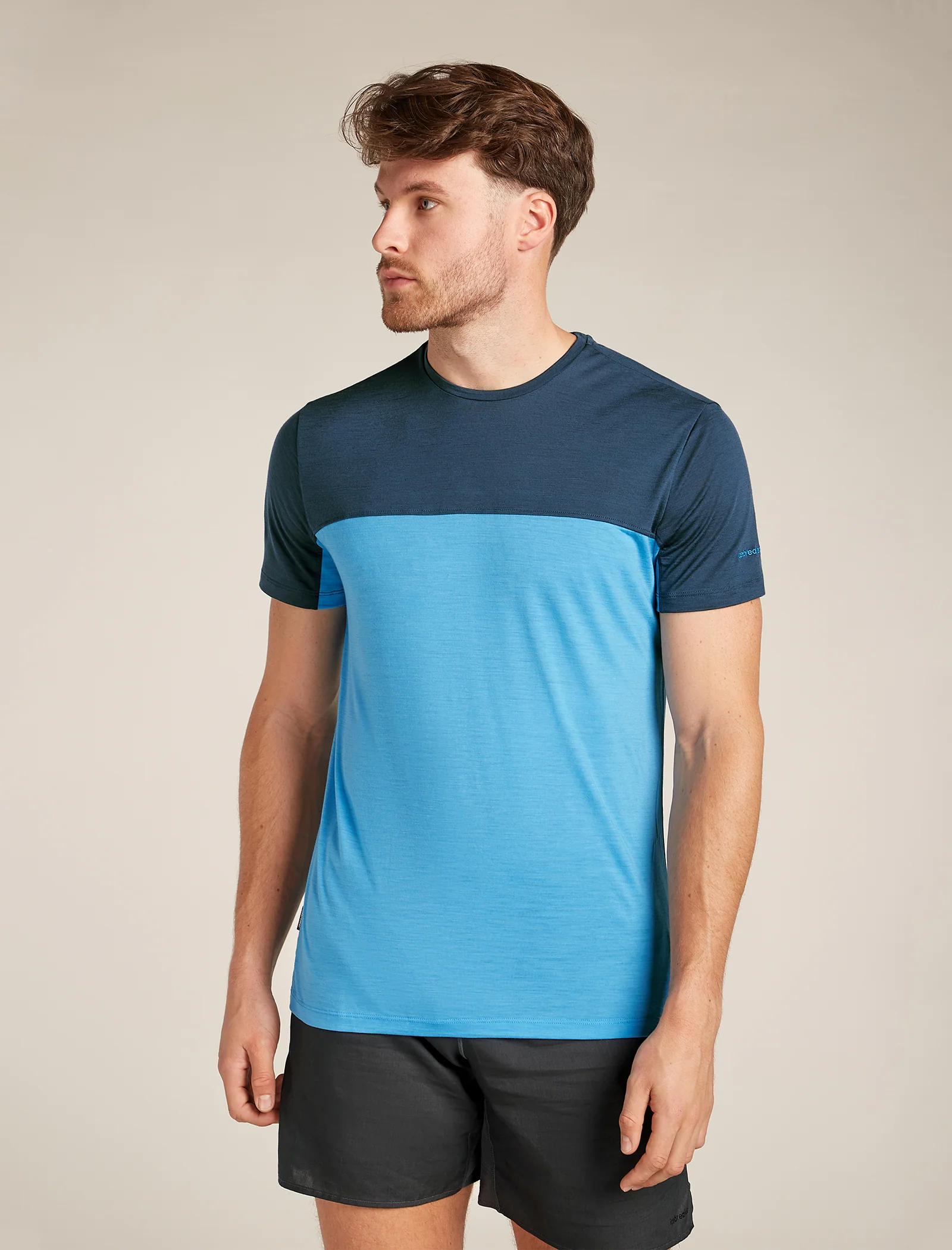 Men's Merino Blend 125 Cool-Lite™ Sphere Short Sleeve T-Shirt Colour Block