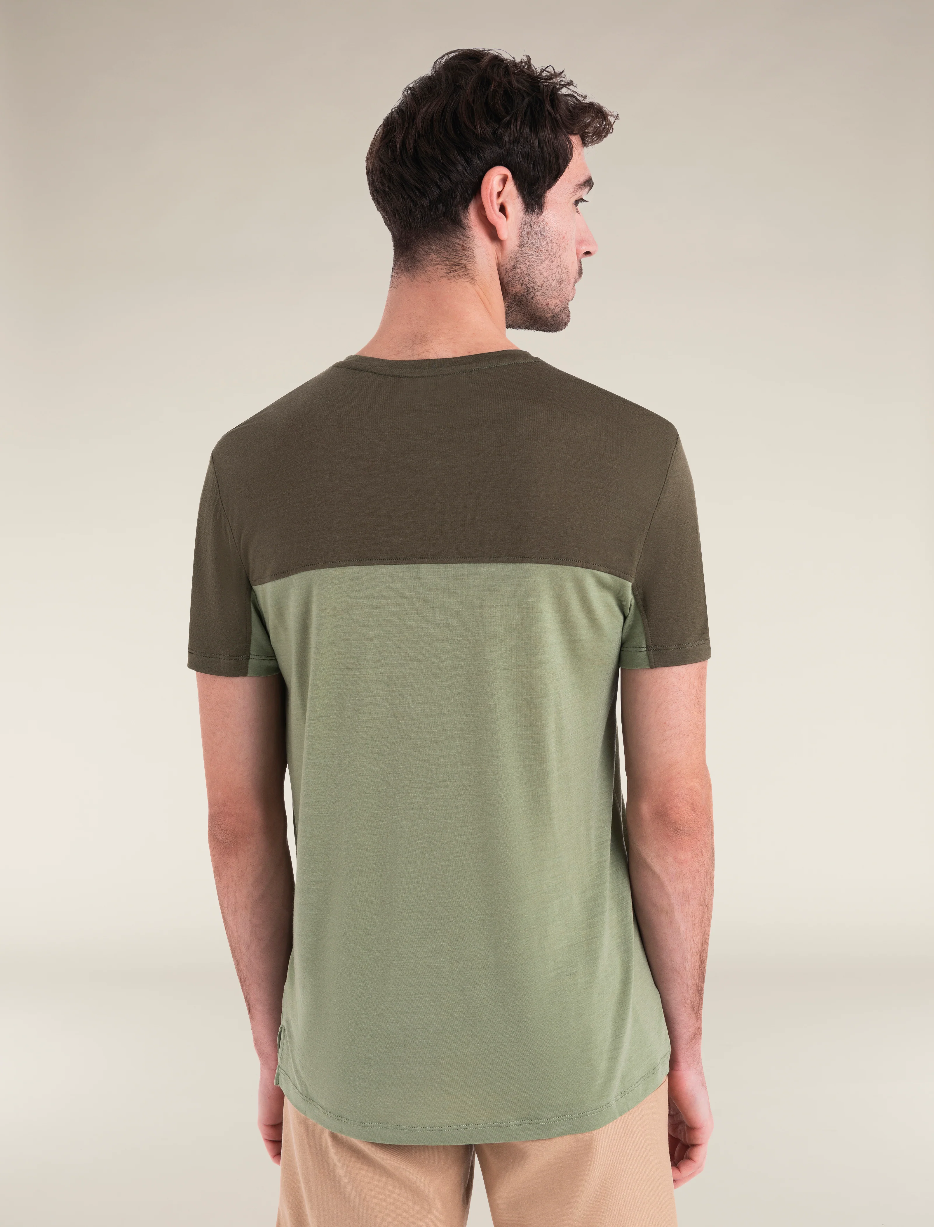 Men's Merino Blend 125 Cool-Lite⢠Sphere Short Sleeve T-Shirt Colour Block - Image 2
