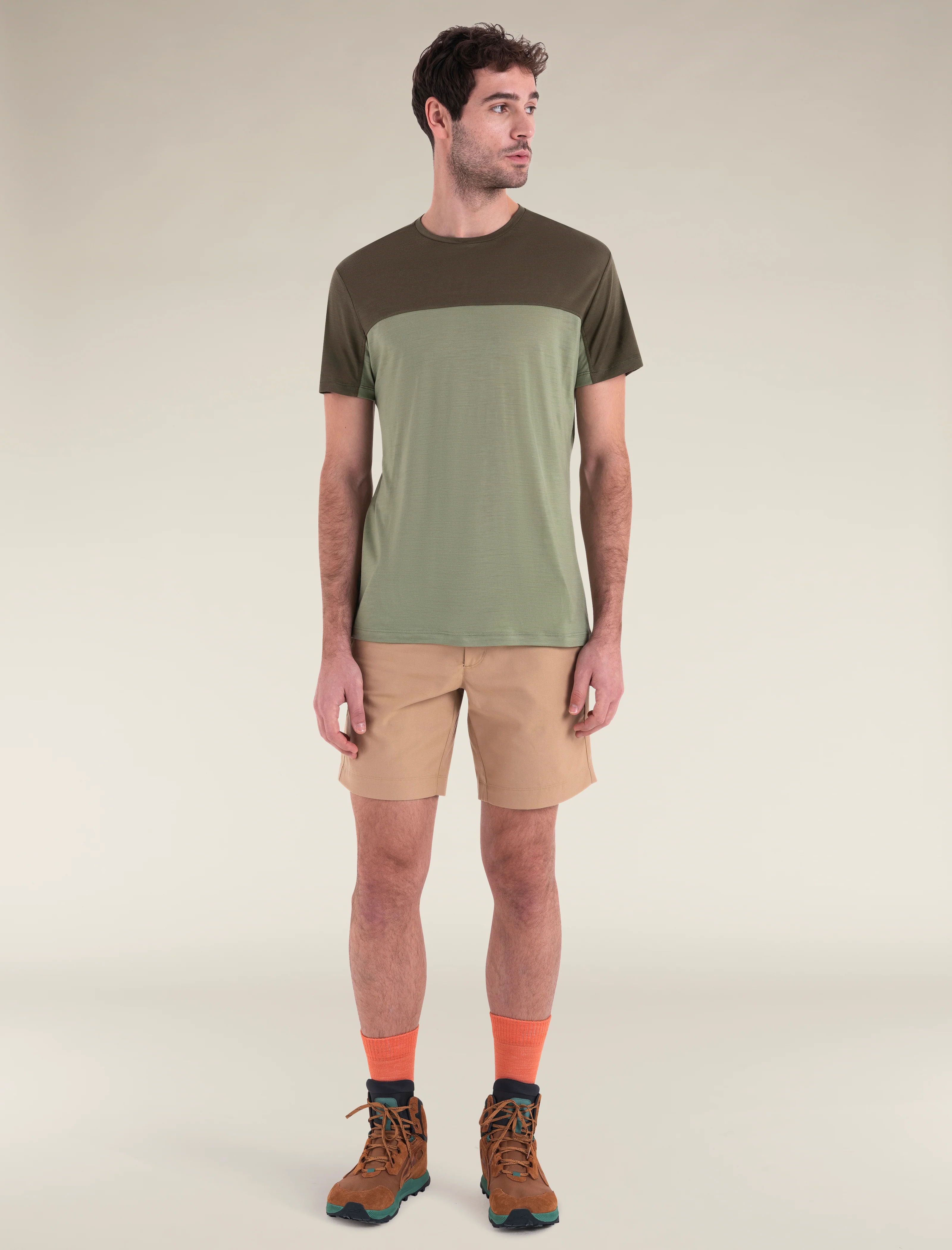 Men's Merino Blend 125 Cool-Lite⢠Sphere Short Sleeve T-Shirt Colour Block - Image 3