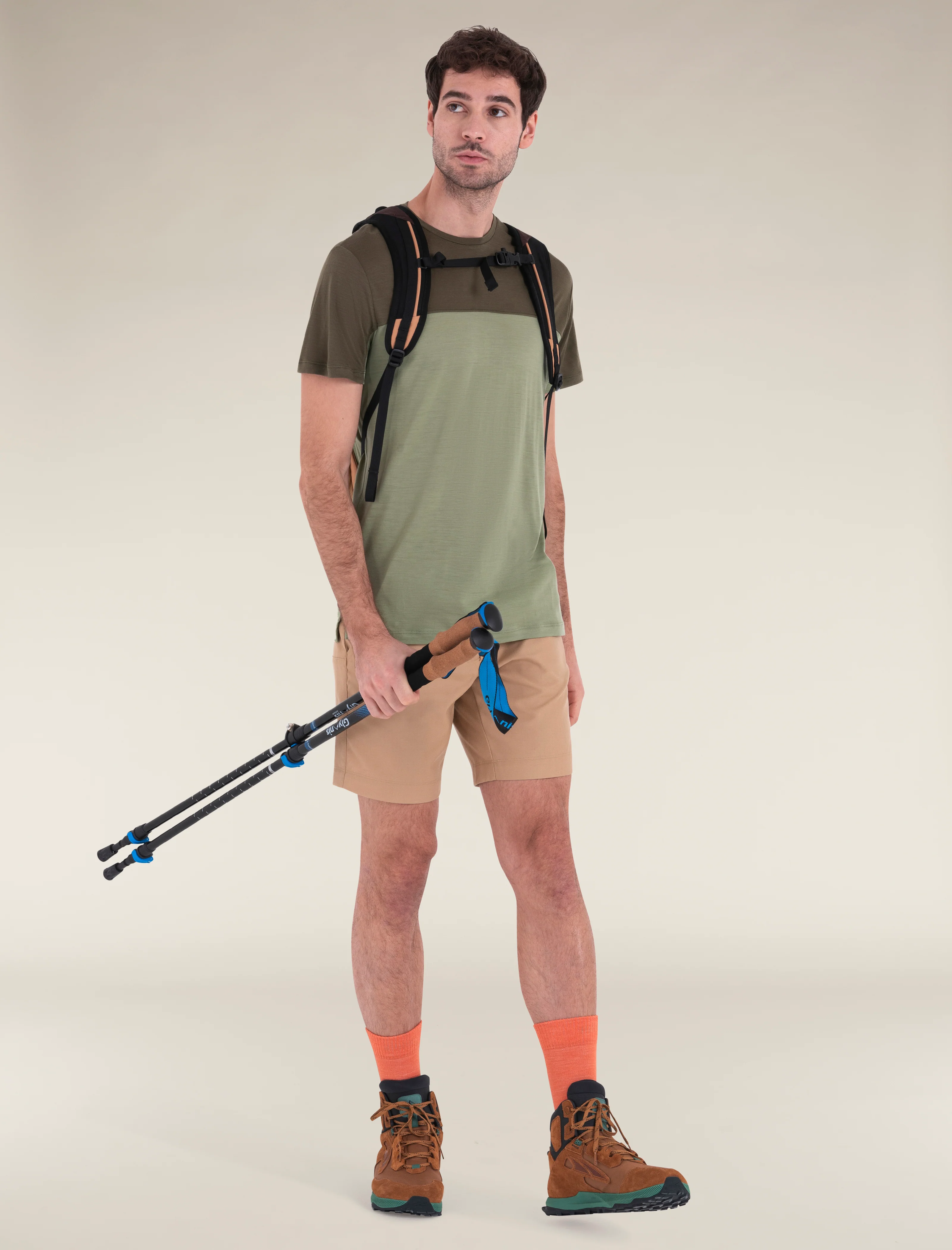 Men's Merino Blend 125 Cool-Lite⢠Sphere Short Sleeve T-Shirt Colour Block - Image 5