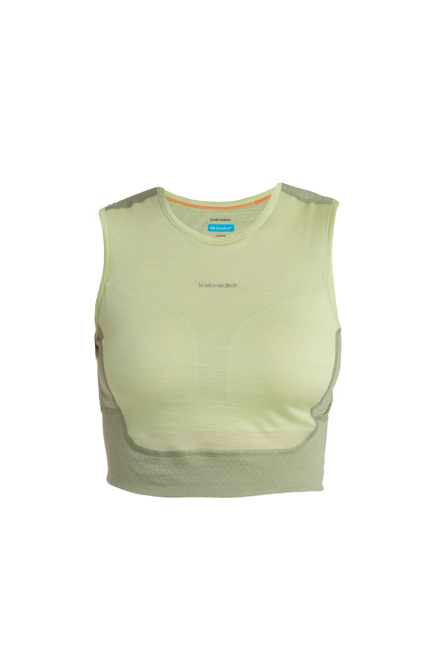Women's Merino Blend 125 ZoneKnit⢠Energy Wind Cropped Bra-Tank - Image 9