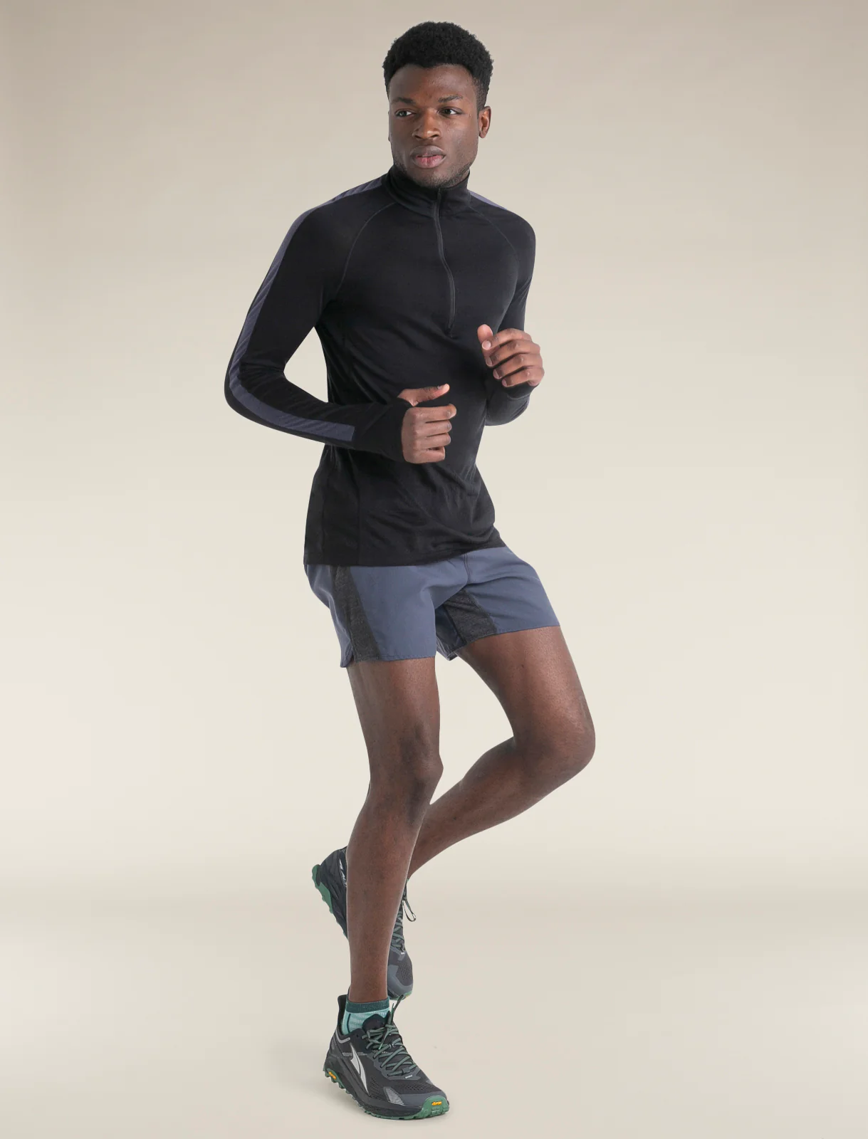 Men's Merino Blend 125 ZoneKnit™ Long Sleeve Half Zip Thermal Top - Image 5