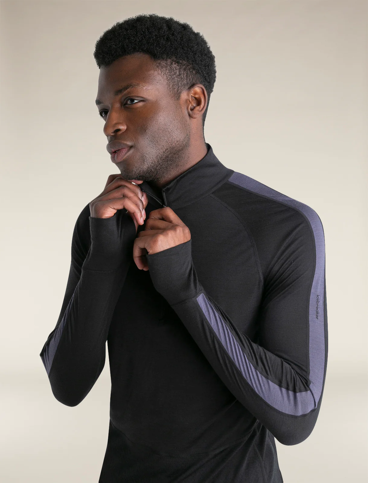 Men's Merino Blend 125 ZoneKnit™ Long Sleeve Half Zip Thermal Top - Image 6