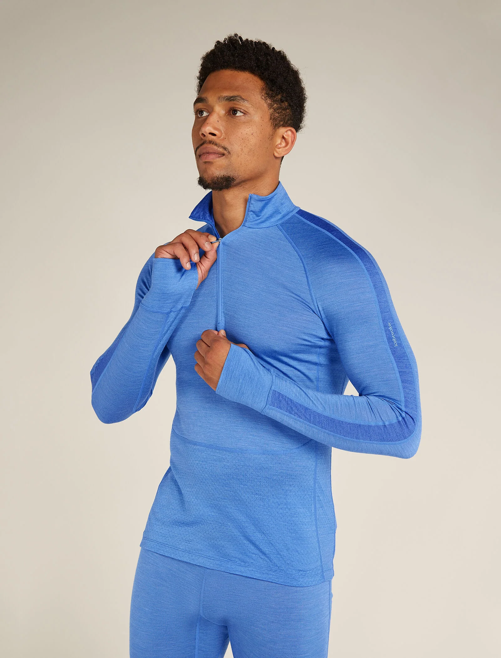 Men's Merino Blend 125 ZoneKnit⢠Long Sleeve Half Zip Thermal Top