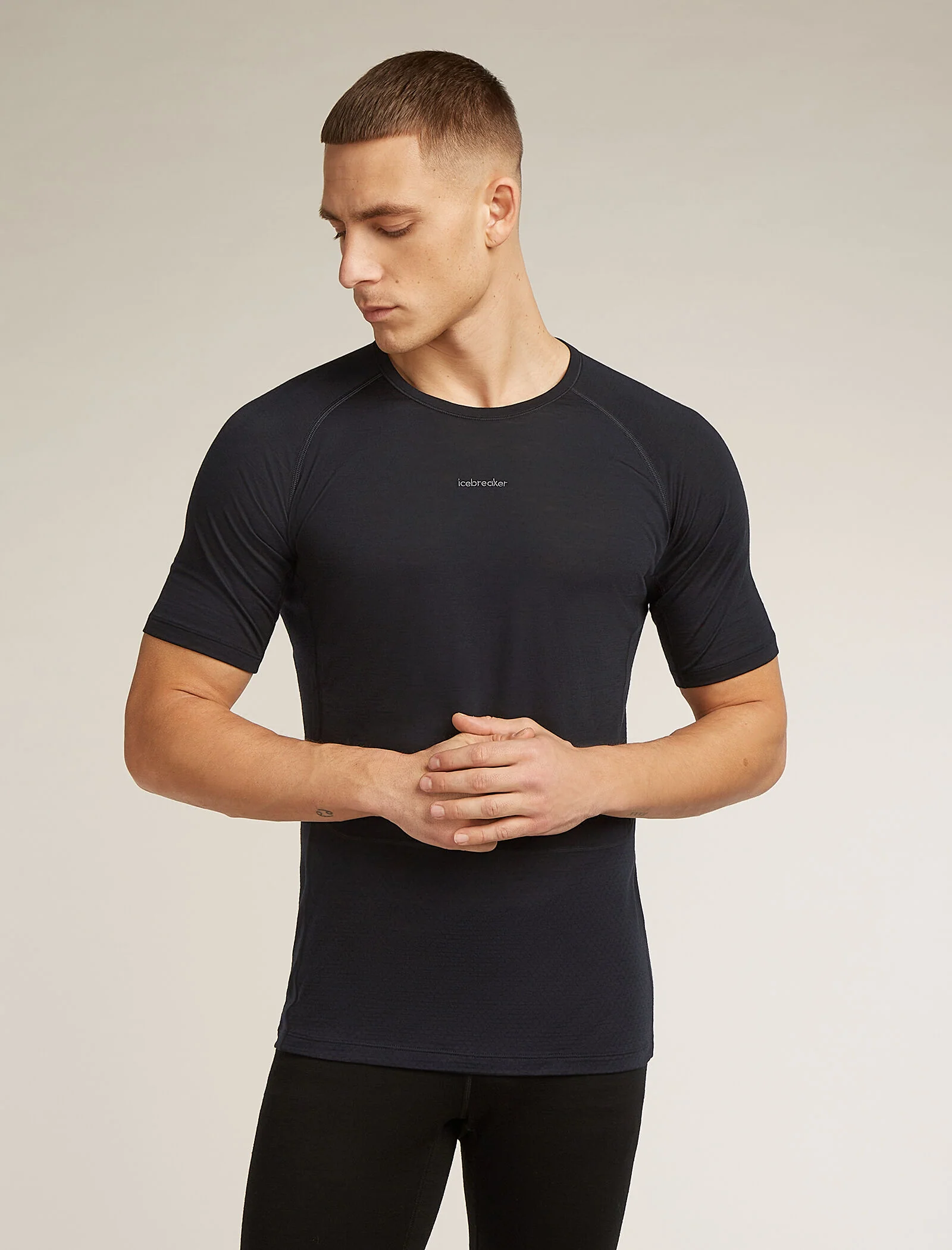 Men's Merino Blend 125 ZoneKnit⢠Short Sleeve Crew Thermal Top