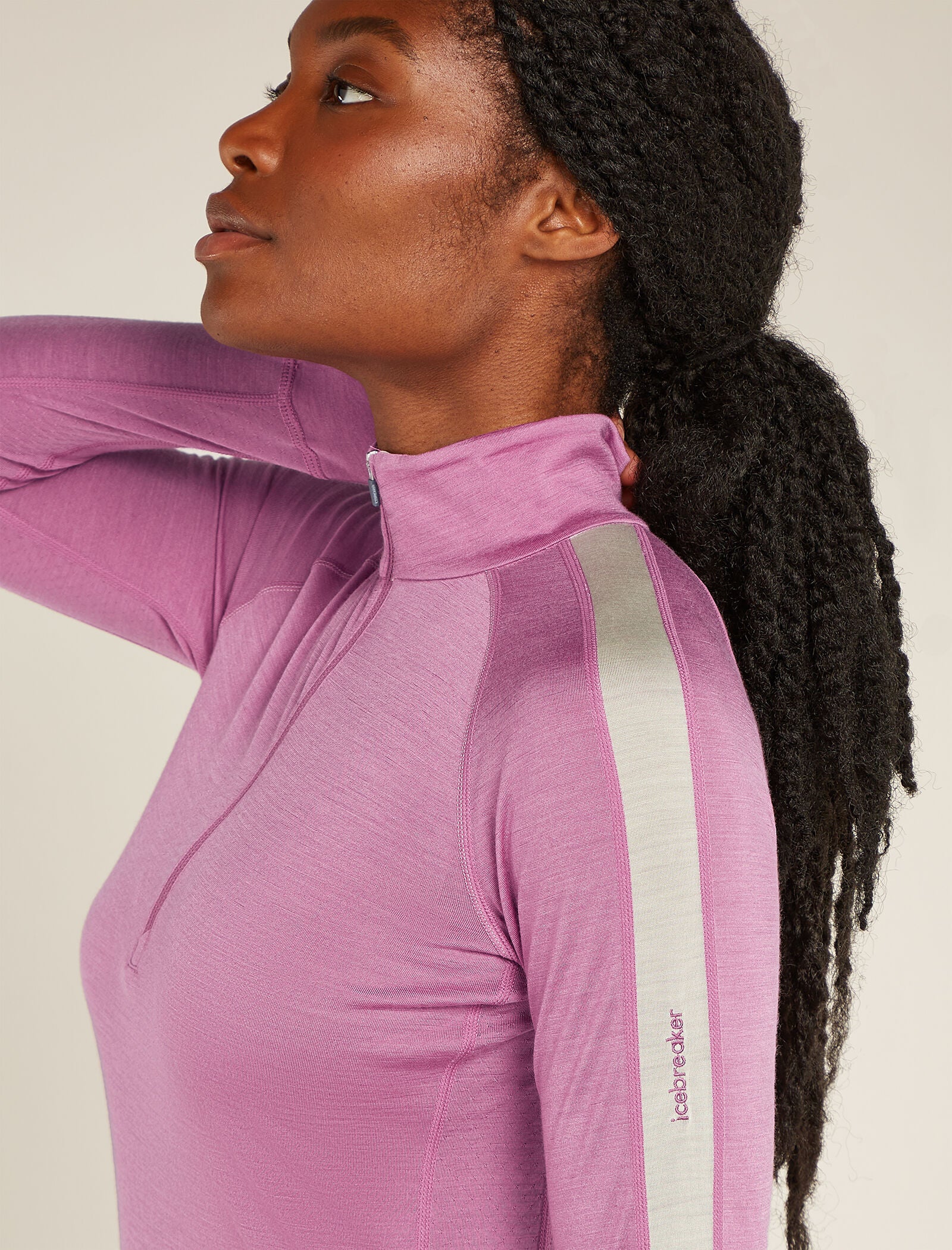 Women's Merino Blend 125 ZoneKnit™ Long Sleeve Half Zip Thermal Top - Image 5