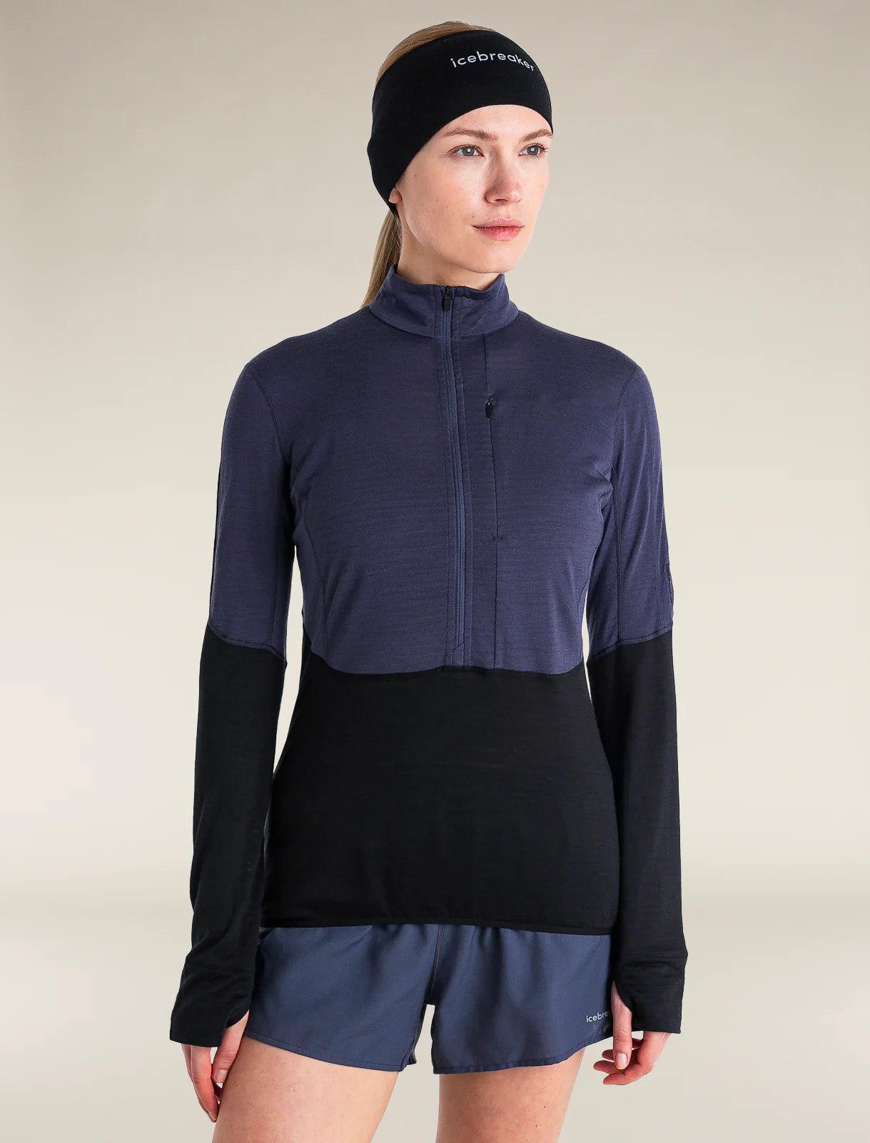 Merino Blend 200 Realfleece™ Descender Long Sleeve Half Zip Jacket