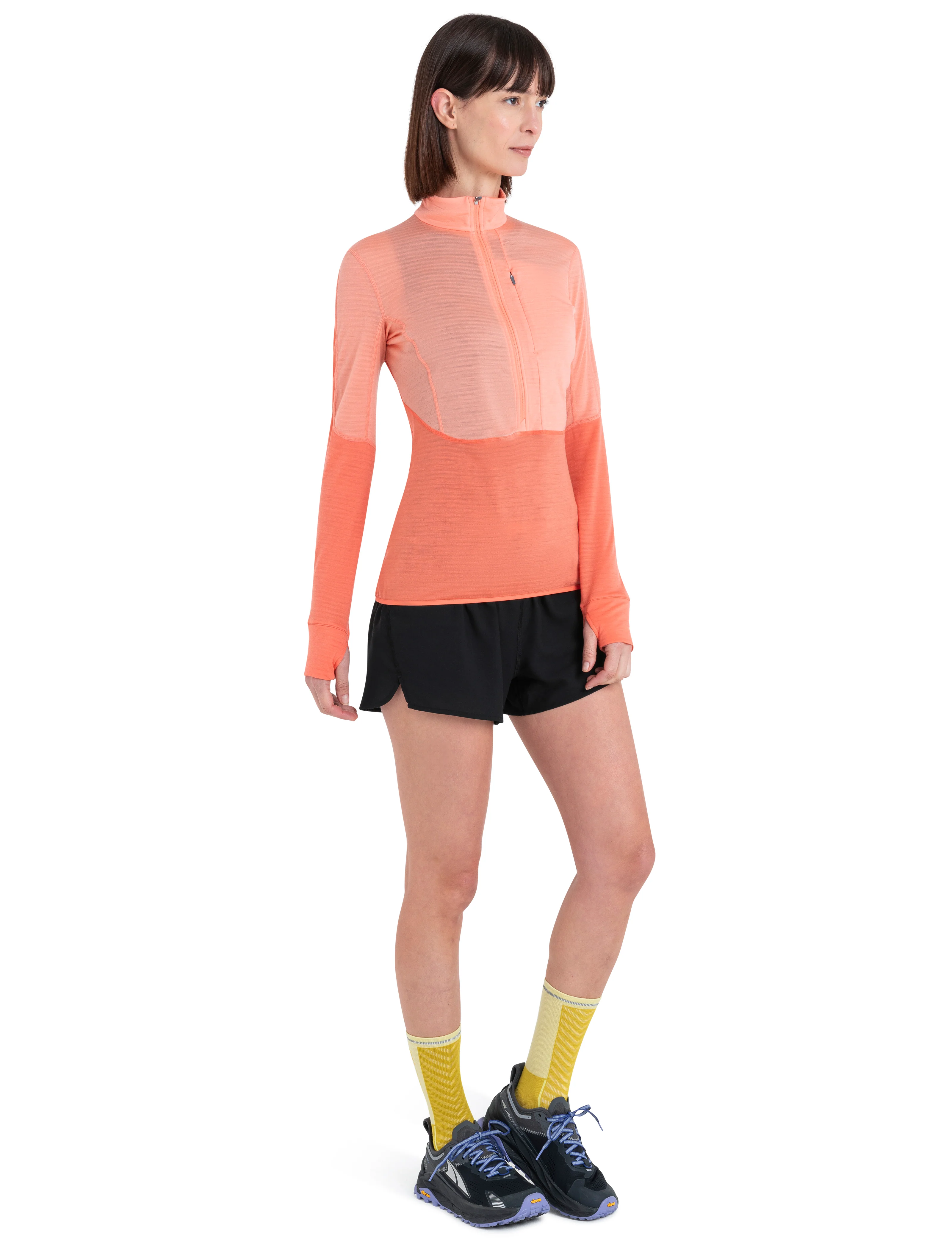 Women's Merino Blend 200 Realfleece⢠Descender Long Sleeve Half Zip Jacket - Image 3