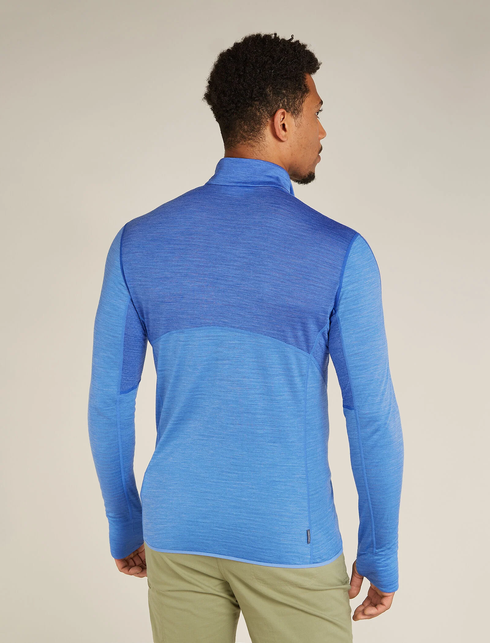 Men's Merino Blend 200 Realfleece⢠Descender Long Sleeve Half Zip Top - Image 2