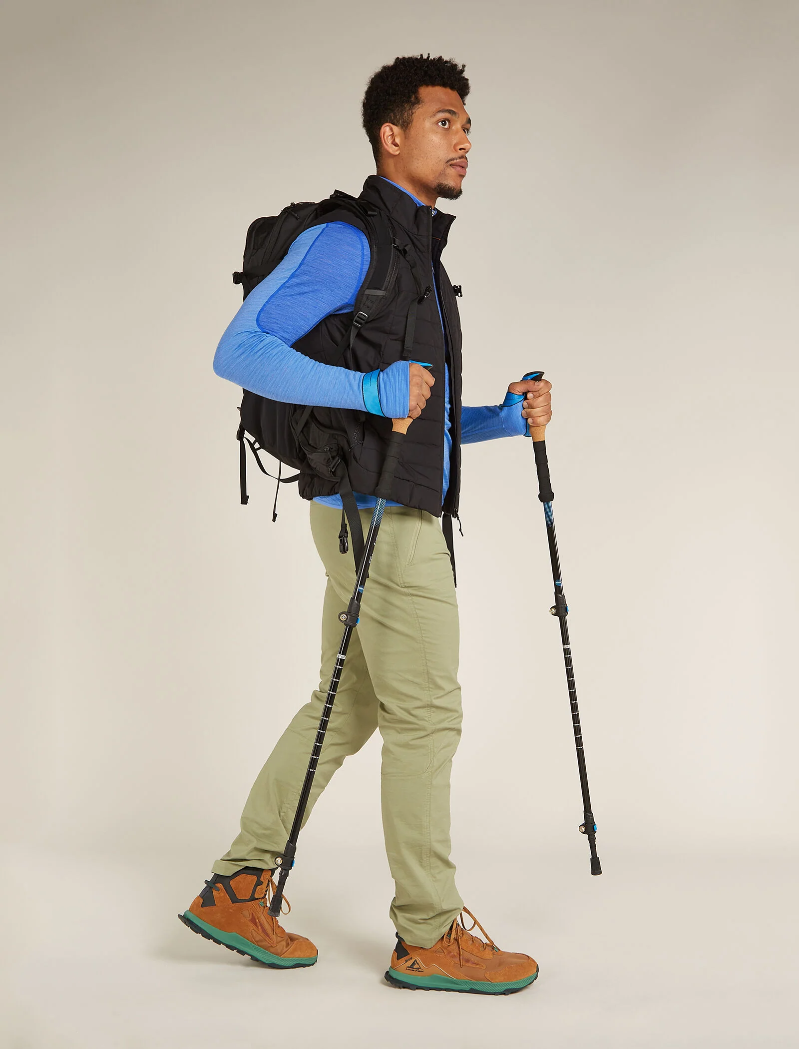 Men's Merino Blend 200 Realfleece⢠Descender Long Sleeve Half Zip Top - Image 4