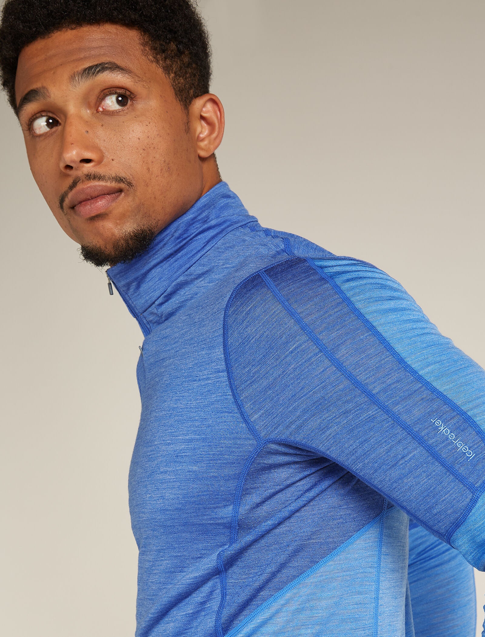 Men's Merino Blend 200 Realfleece⢠Descender Long Sleeve Half Zip Top - Image 5