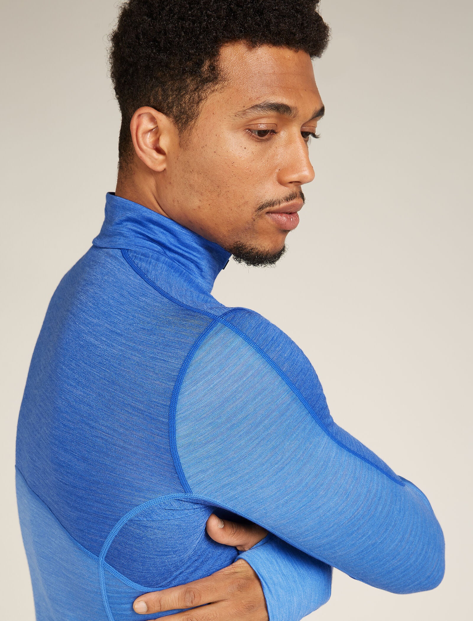Men's Merino Blend 200 Realfleece⢠Descender Long Sleeve Half Zip Top - Image 7