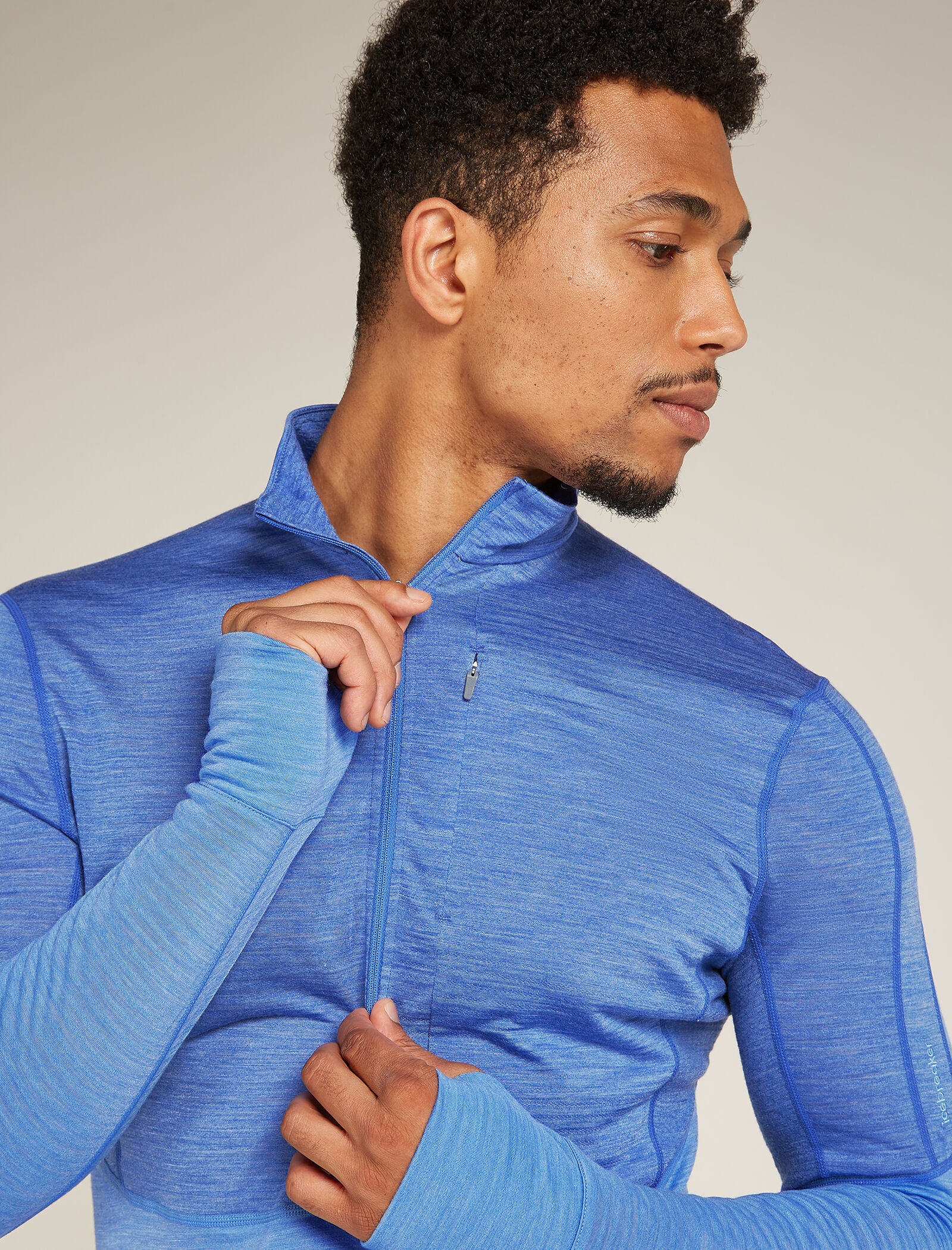 Men's Merino Blend 200 Realfleece⢠Descender Long Sleeve Half Zip Top - Image 8