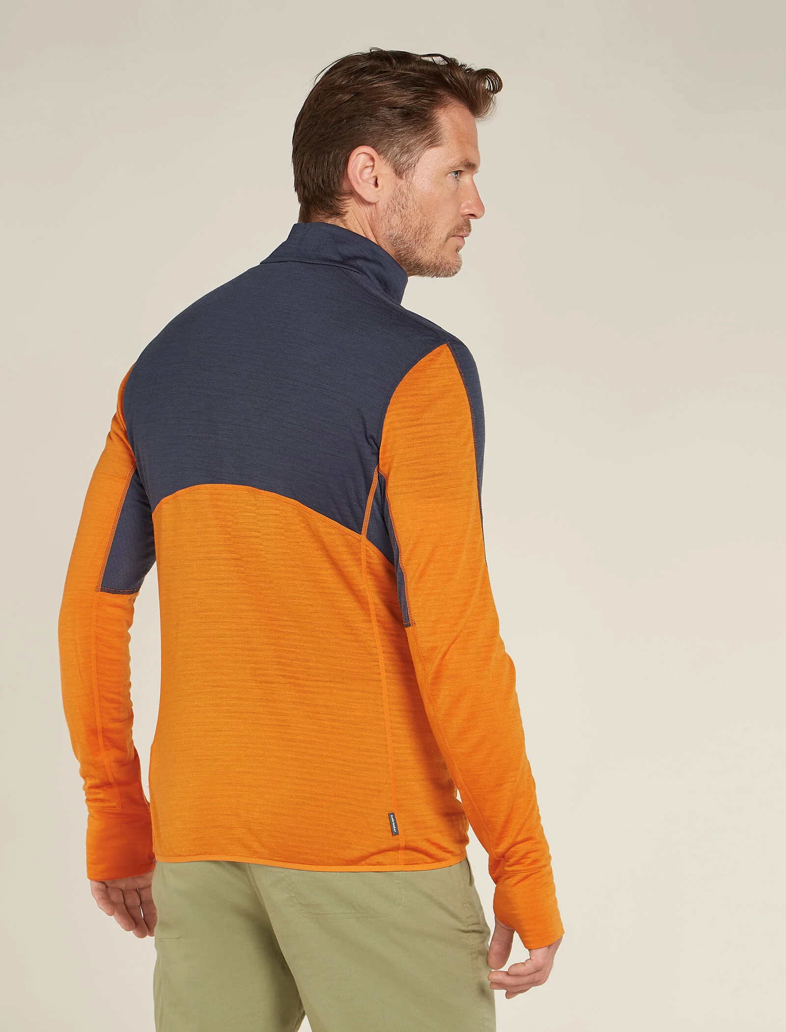Men's Merino Blend 200 Realfleece⢠Descender Long Sleeve Half Zip Top - Image 2