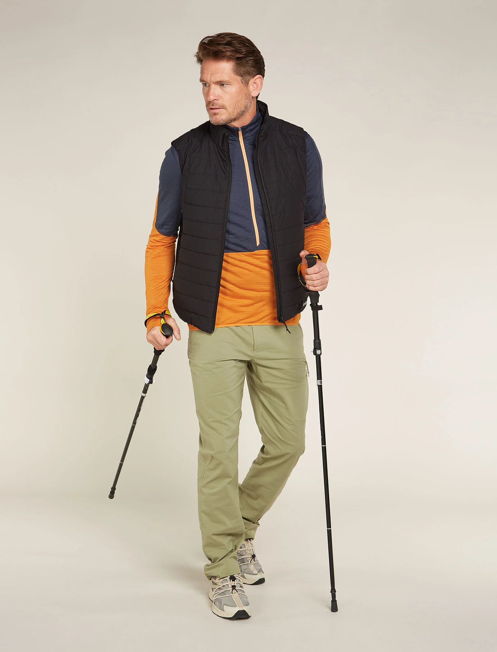 Men's Merino Blend 200 Realfleece⢠Descender Long Sleeve Half Zip Top - Image 4
