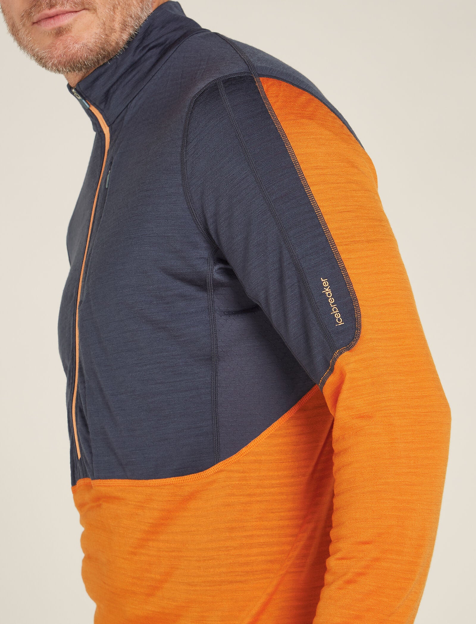 Men's Merino Blend 200 Realfleece⢠Descender Long Sleeve Half Zip Top - Image 5