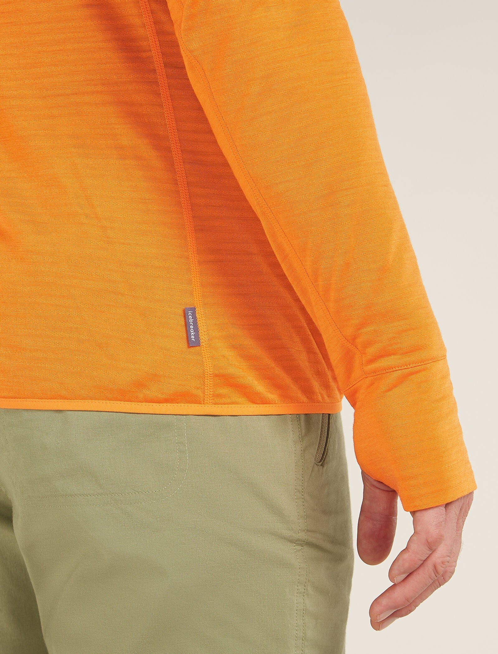 Men's Merino Blend 200 Realfleece⢠Descender Long Sleeve Half Zip Top - Image 6