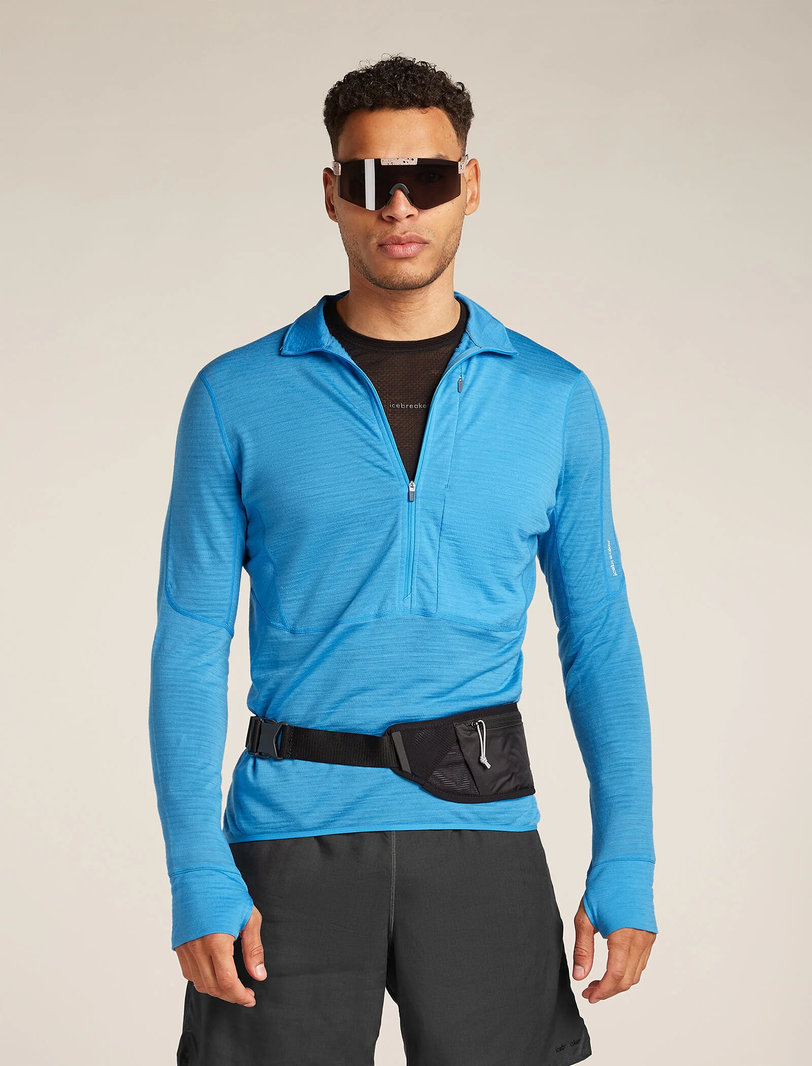 Men's Merino Blend 200 Realfleece™ Descender Long Sleeve Half Zip Top - Image 4