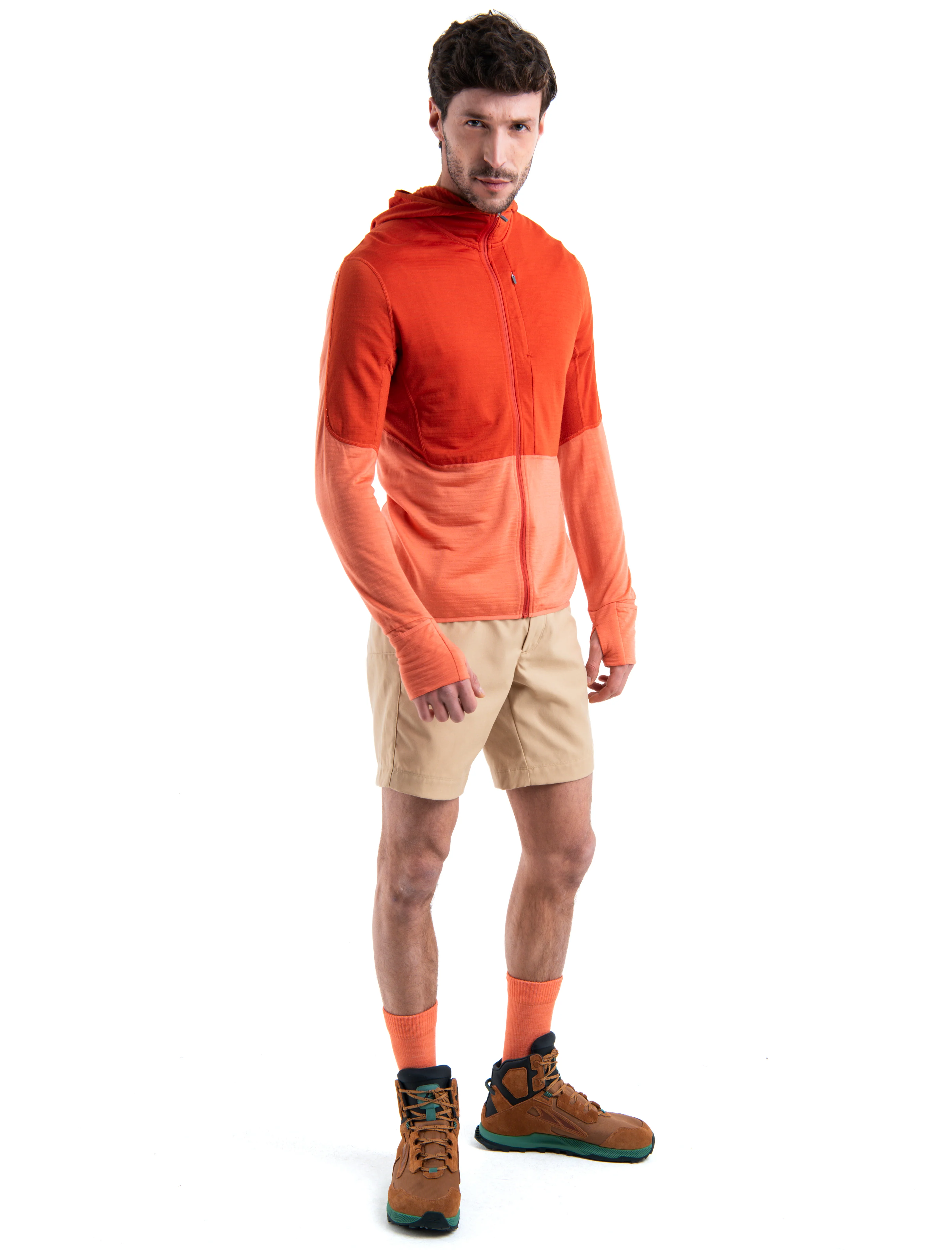Men's Merino Blend 200 Realfleece⢠Descender Long Sleeve Zip Hoodie - Image 3
