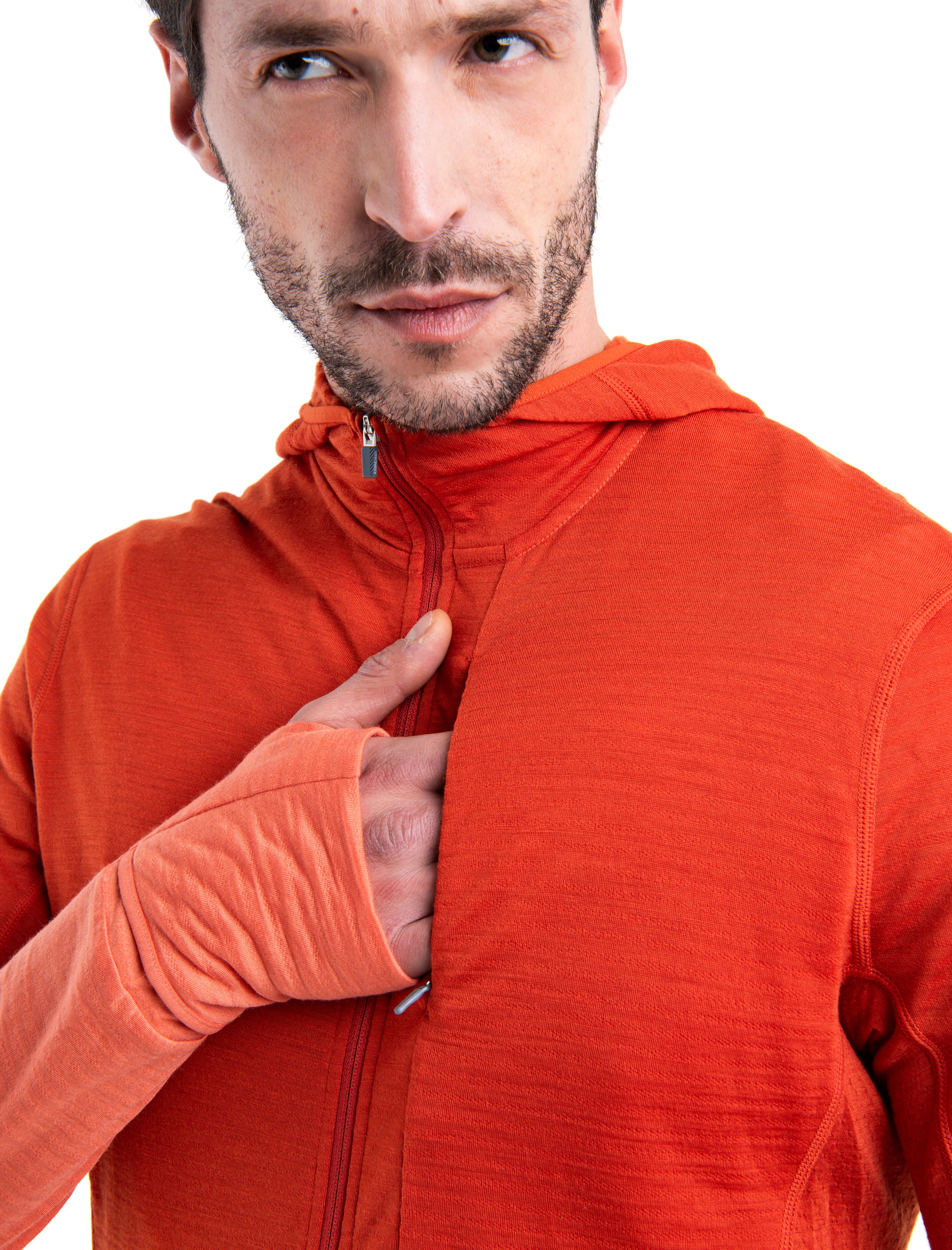Men's Merino Blend 200 Realfleece⢠Descender Long Sleeve Zip Hoodie - Image 7