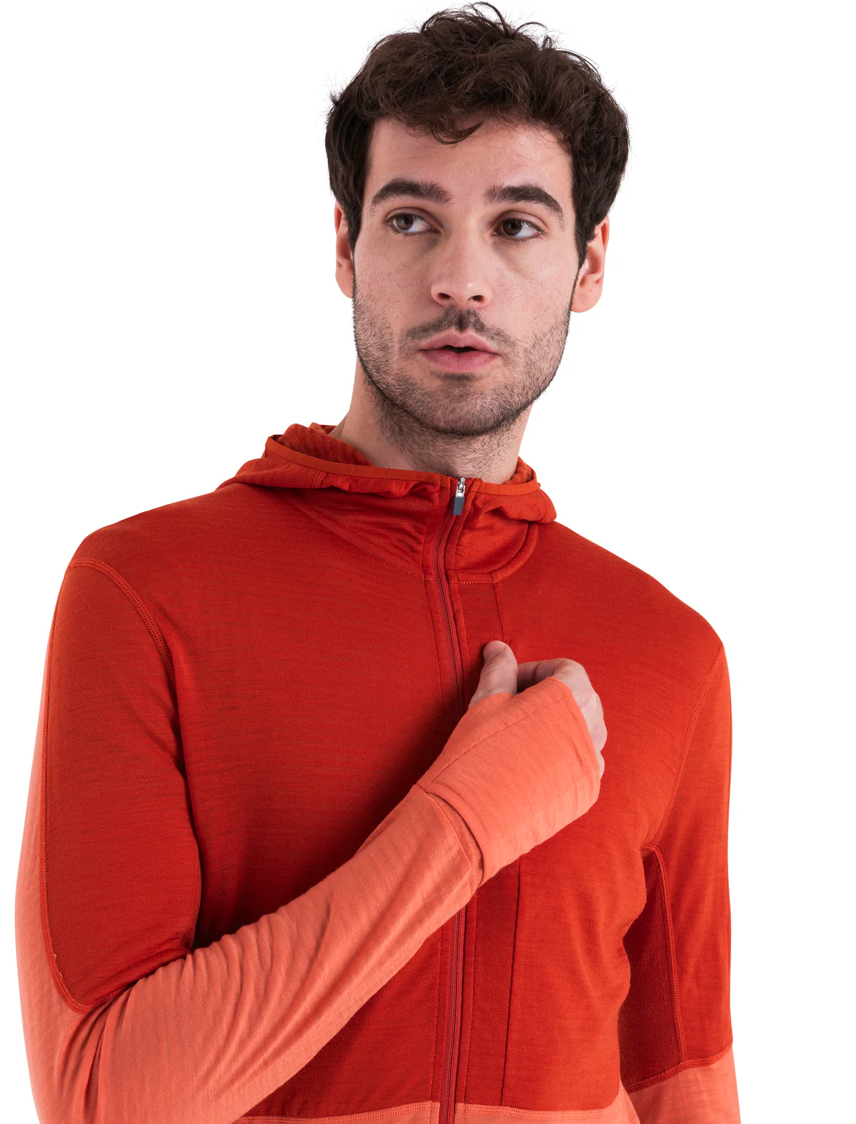 Men's Merino Blend 200 Realfleece⢠Descender Long Sleeve Zip Hoodie - Image 8