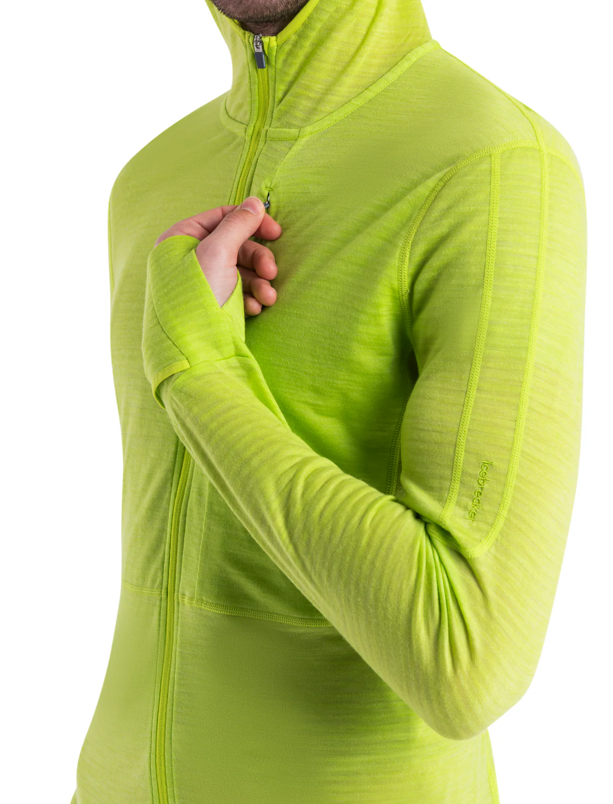 Men's Merino Blend 200 Realfleece⢠Descender Long Sleeve Zip Hoodie - Image 8
