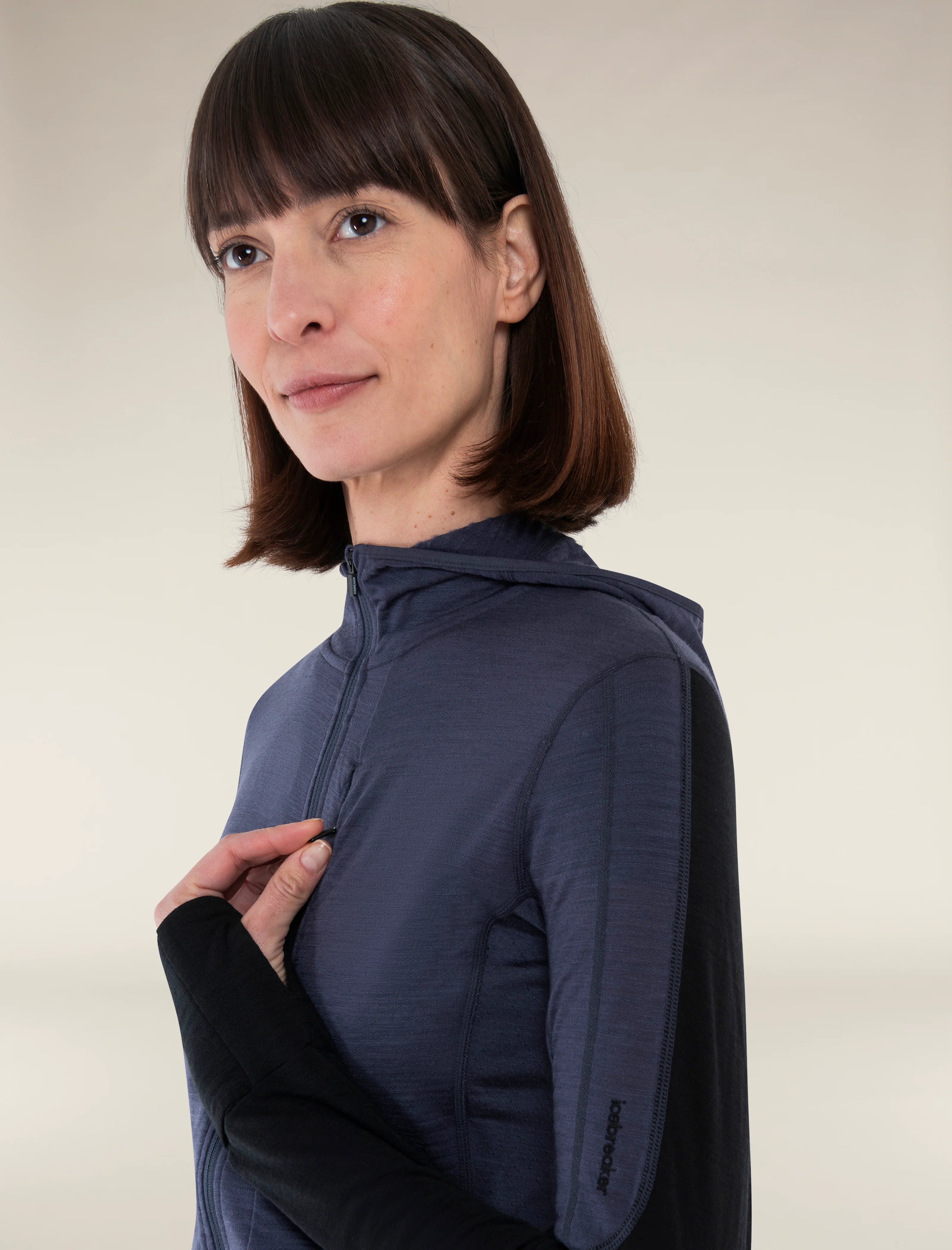Women's Merino Blend 200 Realfleece⢠Descender Long Sleeve Zip Hoodie - Image 6