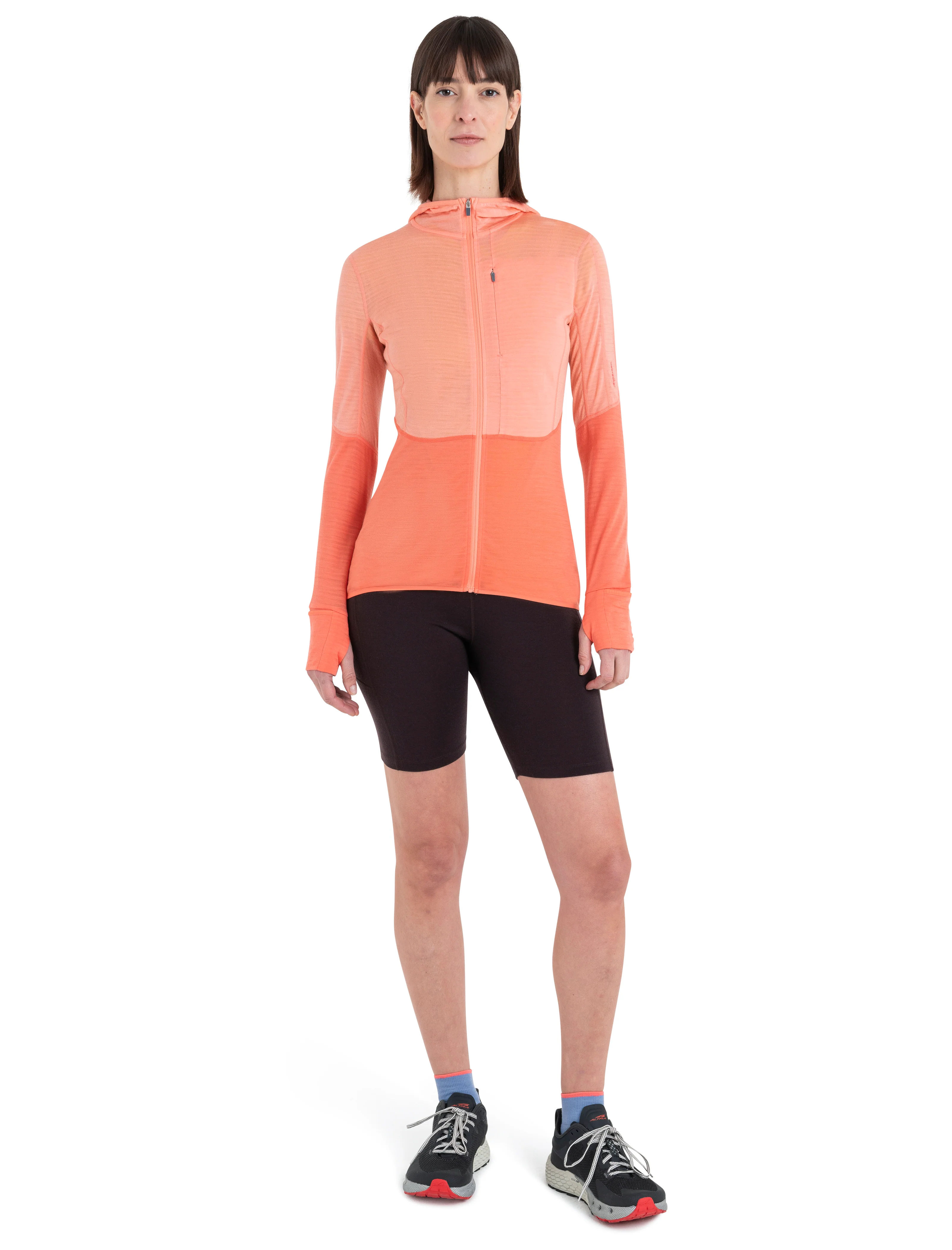 Women's Merino Blend 200 Realfleece⢠Descender Long Sleeve Zip Hoodie - Image 3