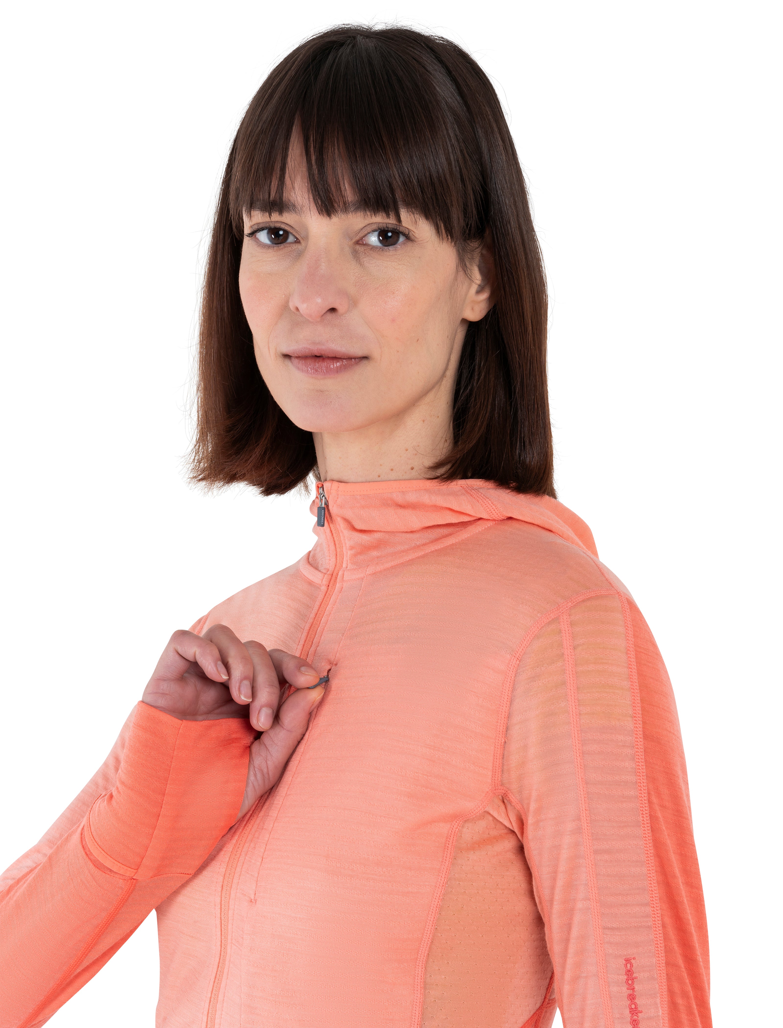 Women's Merino Blend 200 Realfleece⢠Descender Long Sleeve Zip Hoodie - Image 6