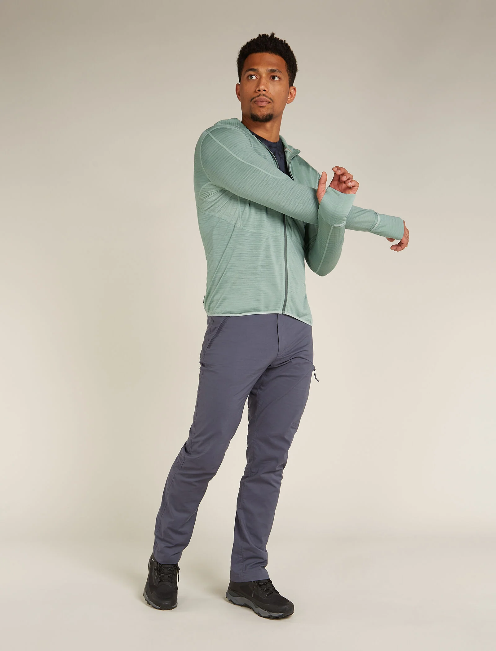 Men's Merino Blend 200 Realfleece⢠Descender Long Sleeve Zip Hoodie - Image 3