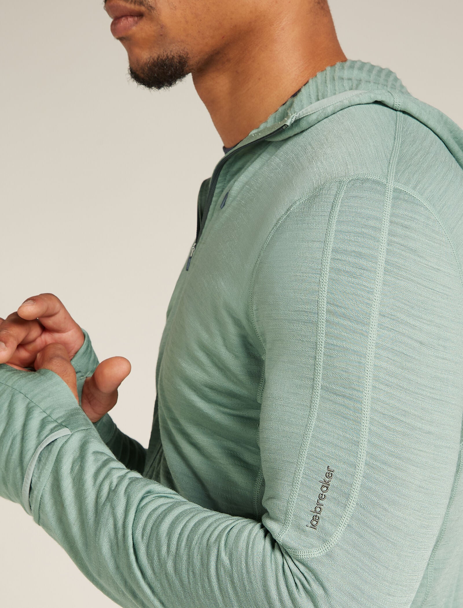 Men's Merino Blend 200 Realfleece⢠Descender Long Sleeve Zip Hoodie - Image 5