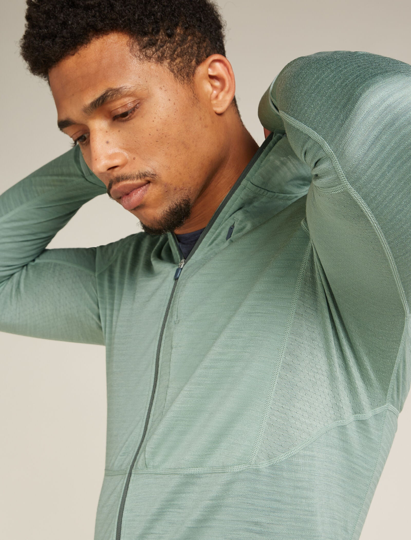 Men's Merino Blend 200 Realfleece⢠Descender Long Sleeve Zip Hoodie - Image 6