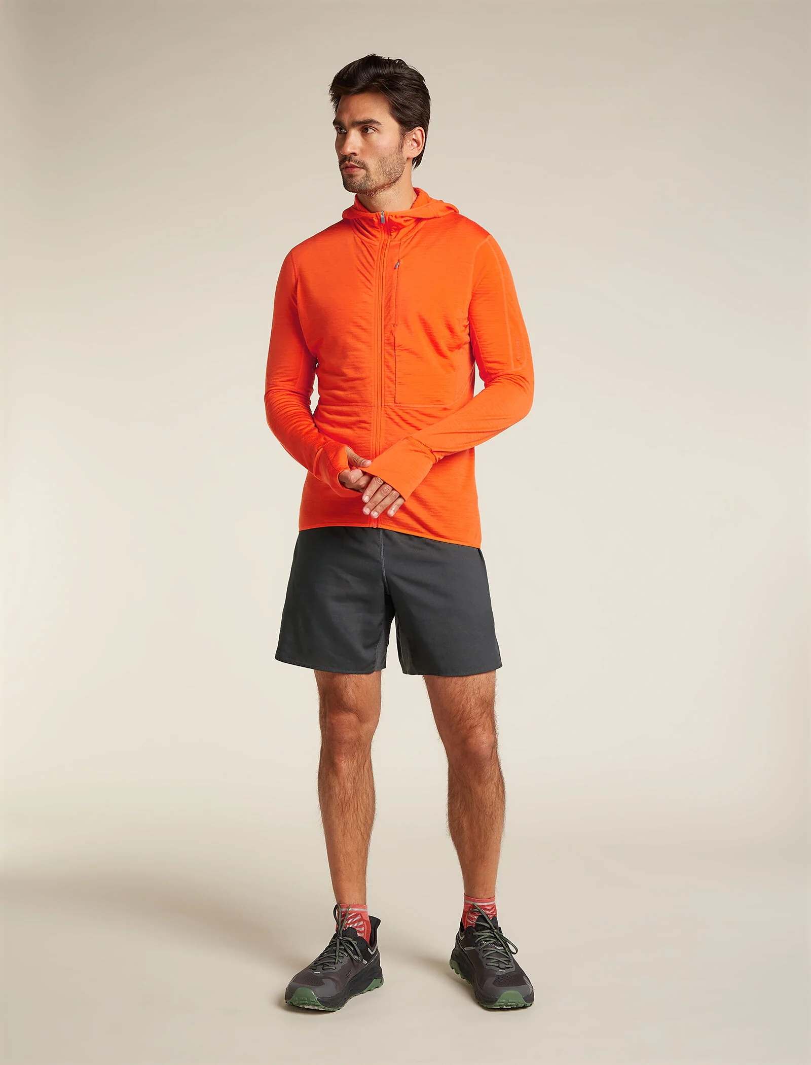 Men's Merino Blend 200 Realfleece⢠Descender Long Sleeve Zip Hoodie - Image 3