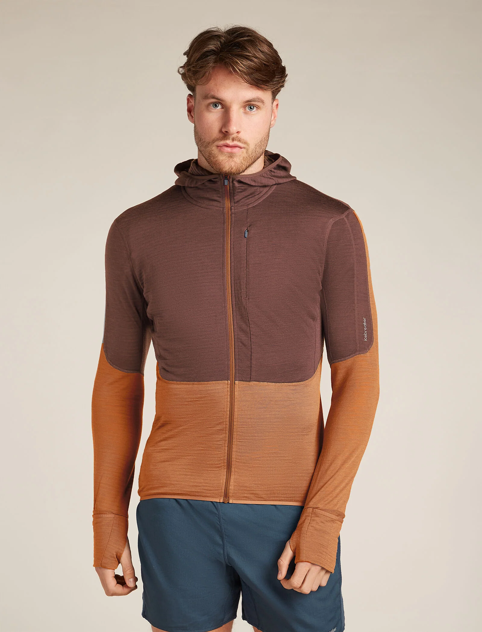 Men's Merino Blend 200 Realfleece⢠Descender Long Sleeve Zip Hoodie